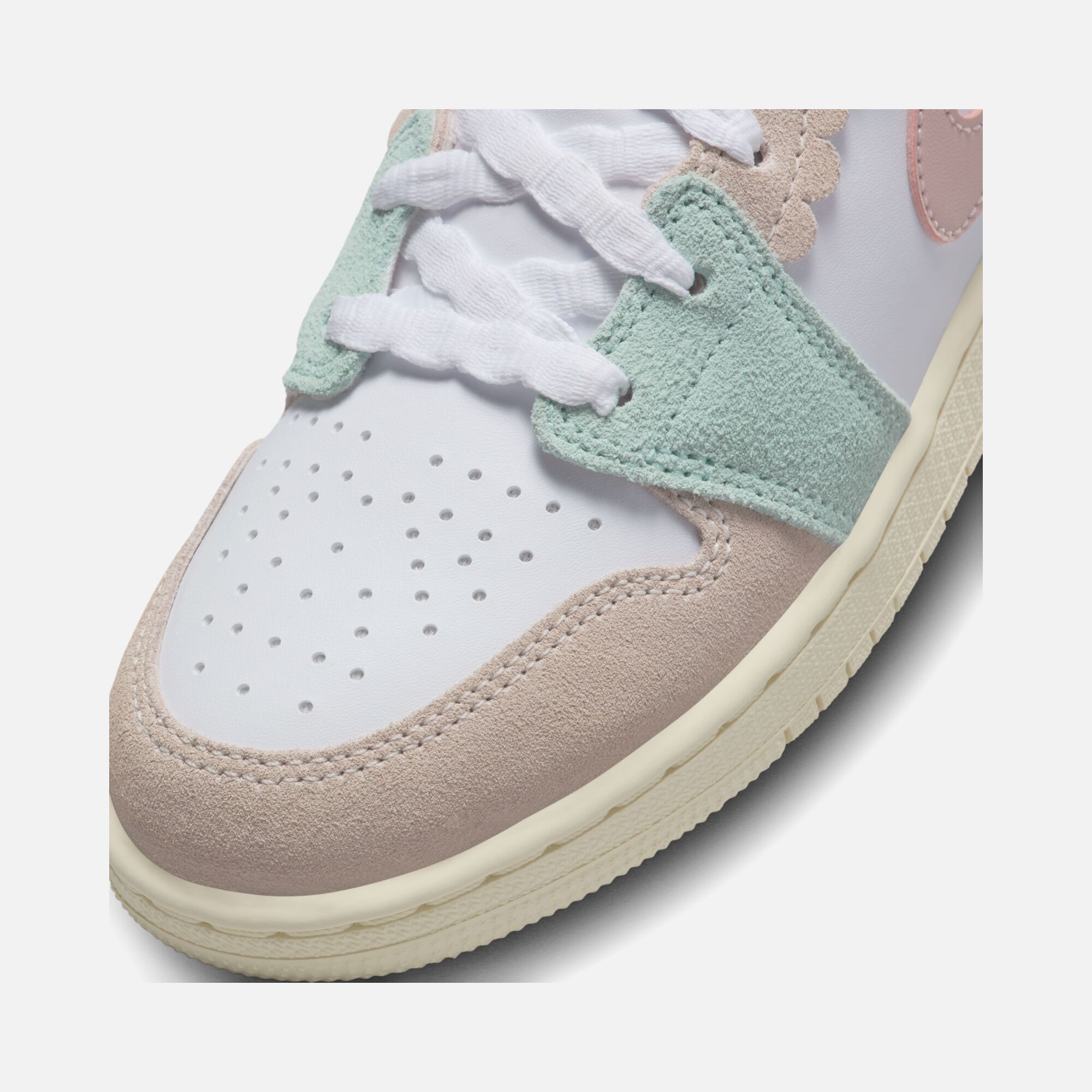 Nike Air Jordan 1 Mid SE ''Scalloped Edge Suede Details'' (GS) Spor Ayakkabı