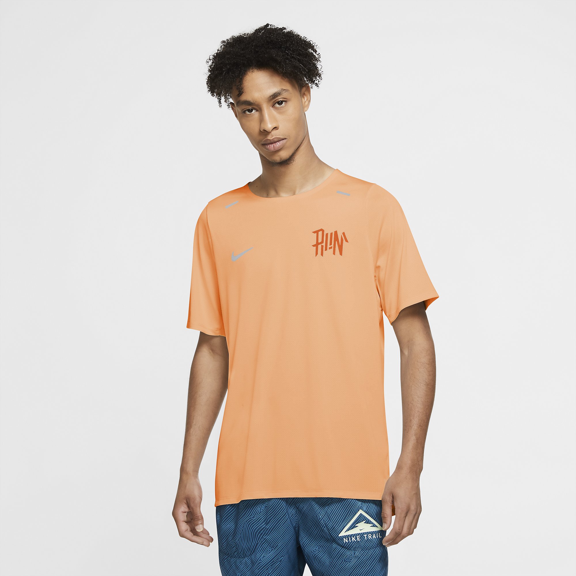 Nike Dri Fit Rise 365 Wild Running Top Erkek Tişört