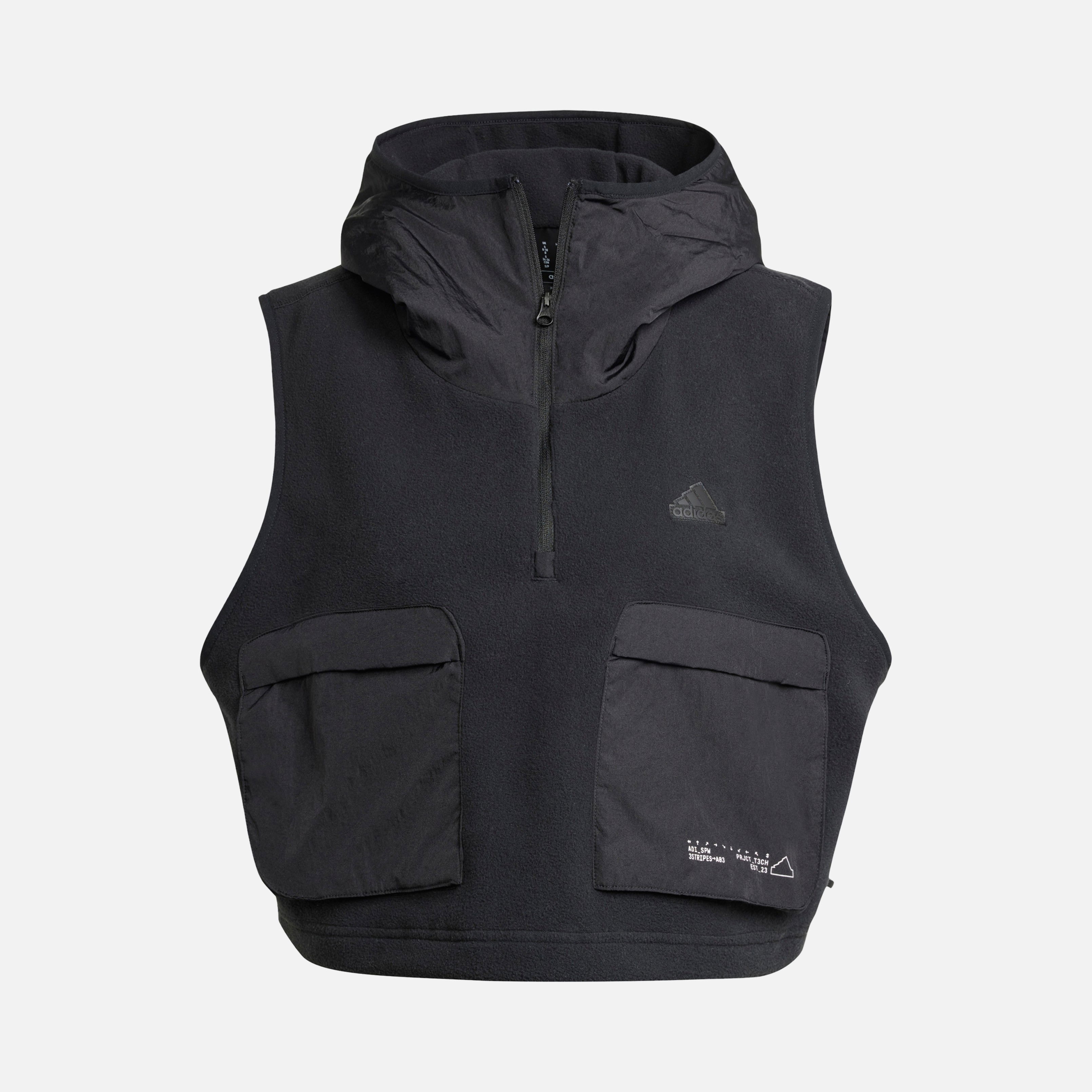 adidas Sportswear City Escape Fleece Half-Zip Hoodie Kadın Yelek