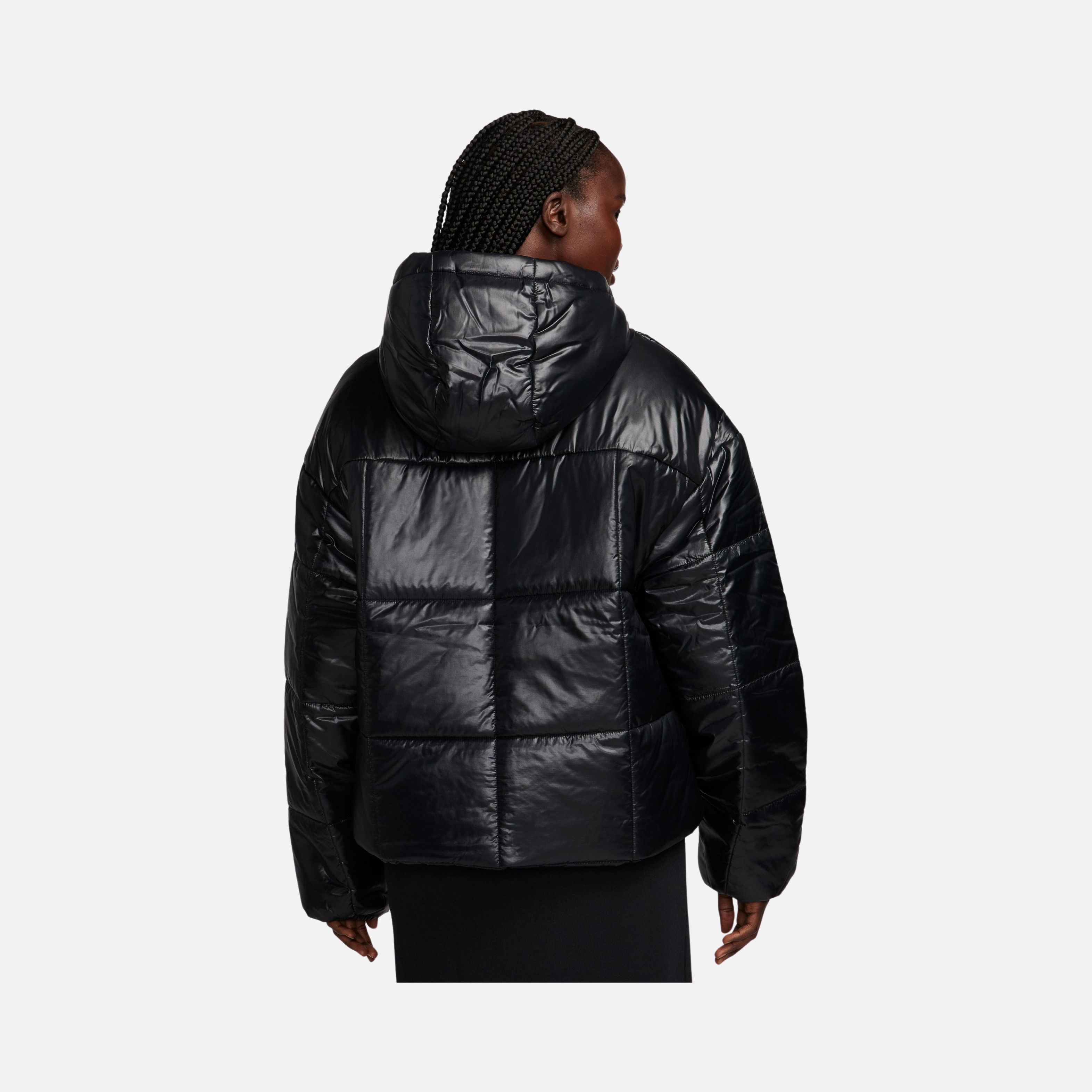 Nike Sportswear Classic Puffer Shine Therma-Fit Plenty Full-Zip Hoodie Kadın Mont