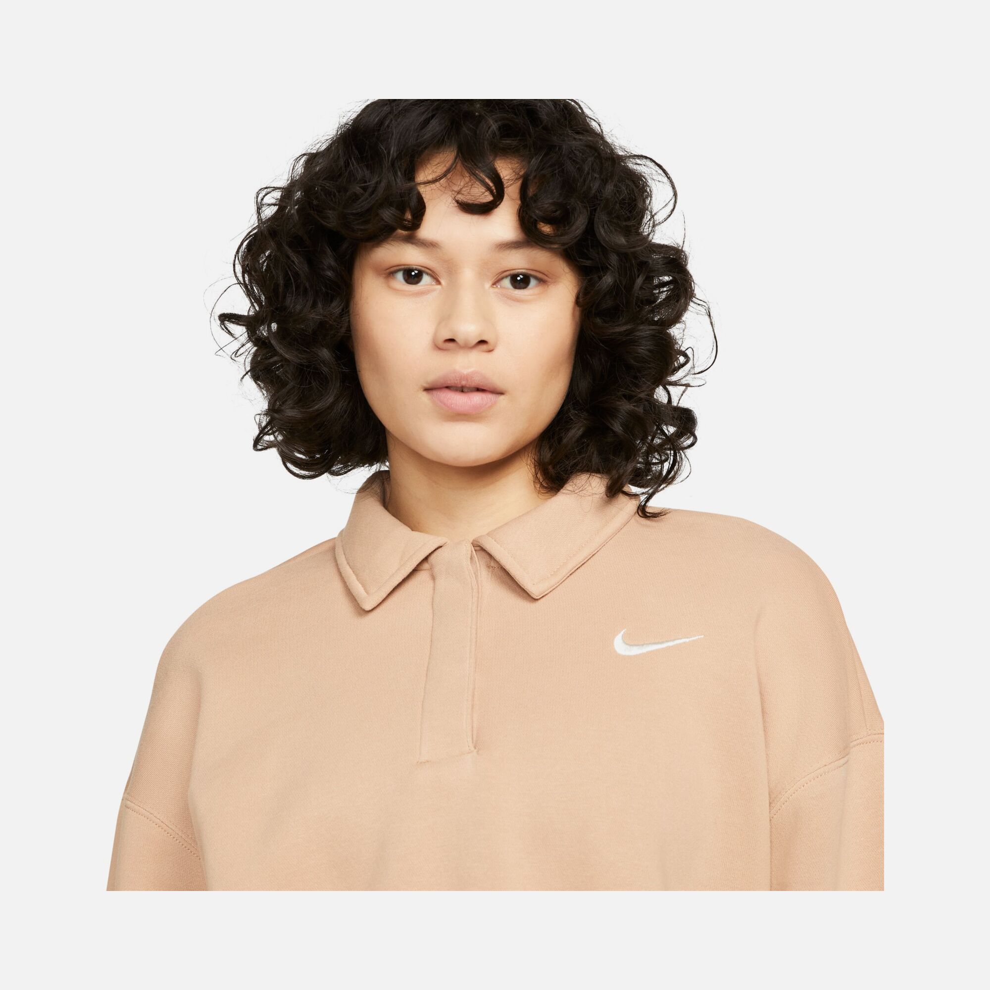 Nike Sportswear Phoenix Fleece Cropped 3 Q Polo Kadın Sweatshirt