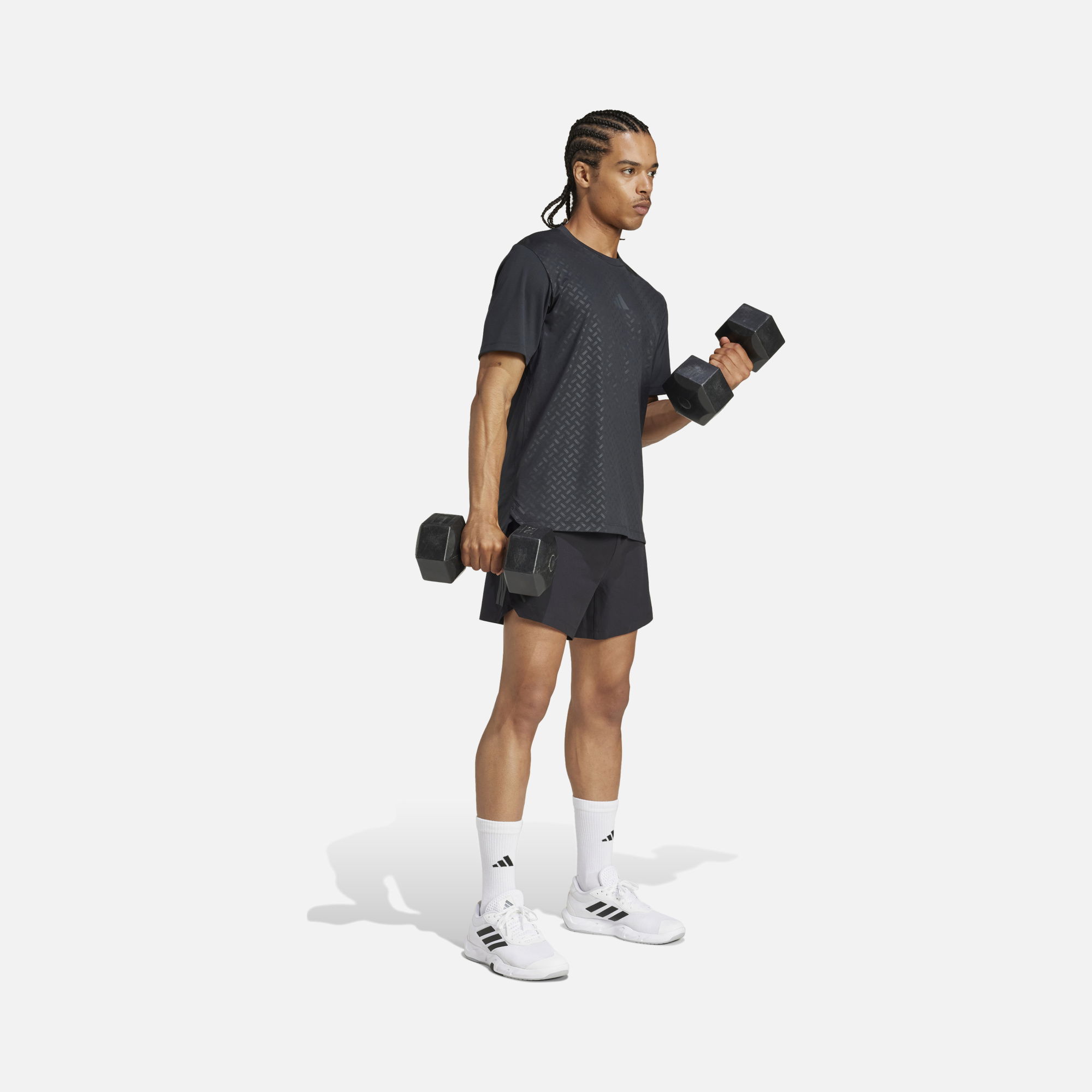 adidas Climacool Power 3-Stripes Slim Cut Gym & Training Short-Sleeve Erkek Tişört