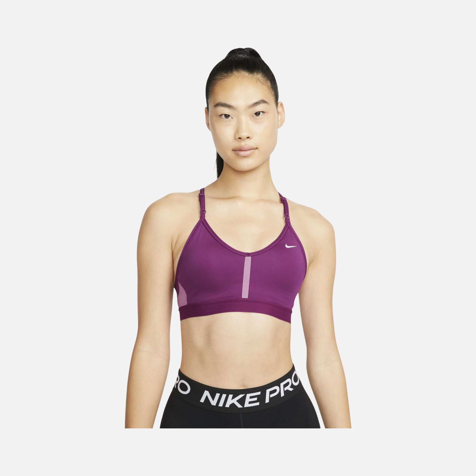 Nike Dri-Fit Indy V Neck Light-Support Sports Training Kadın Bra
