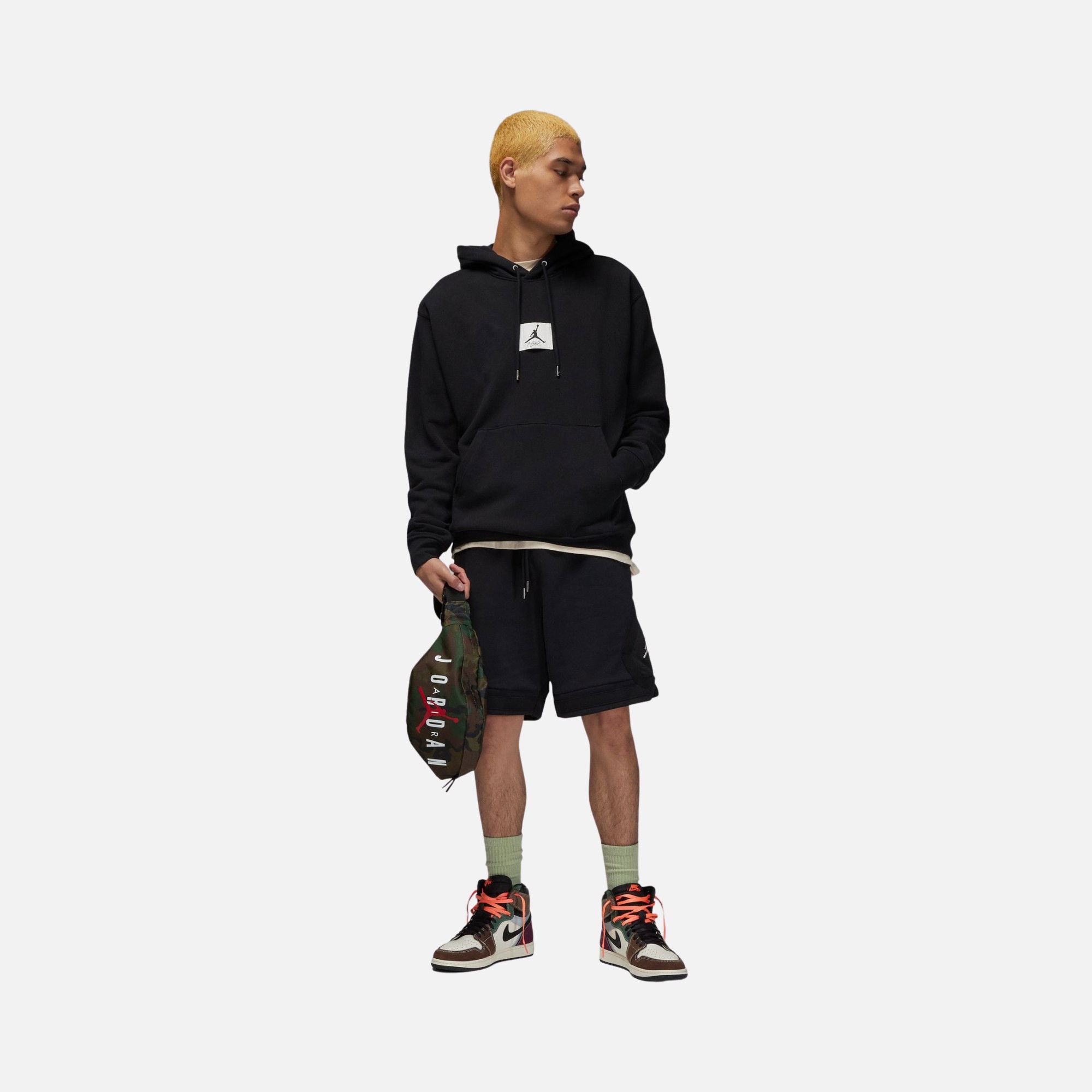 Nike Jordan Flight Fleece Pullover Hoodie Erkek Sweatshirt