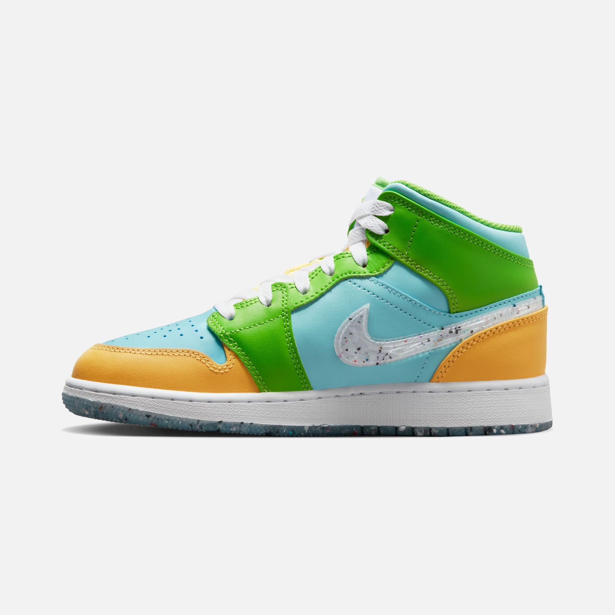 Nike Air Jordan 1 Mid SE ''Grind Swoosh'' (GS) Spor Ayakkabı