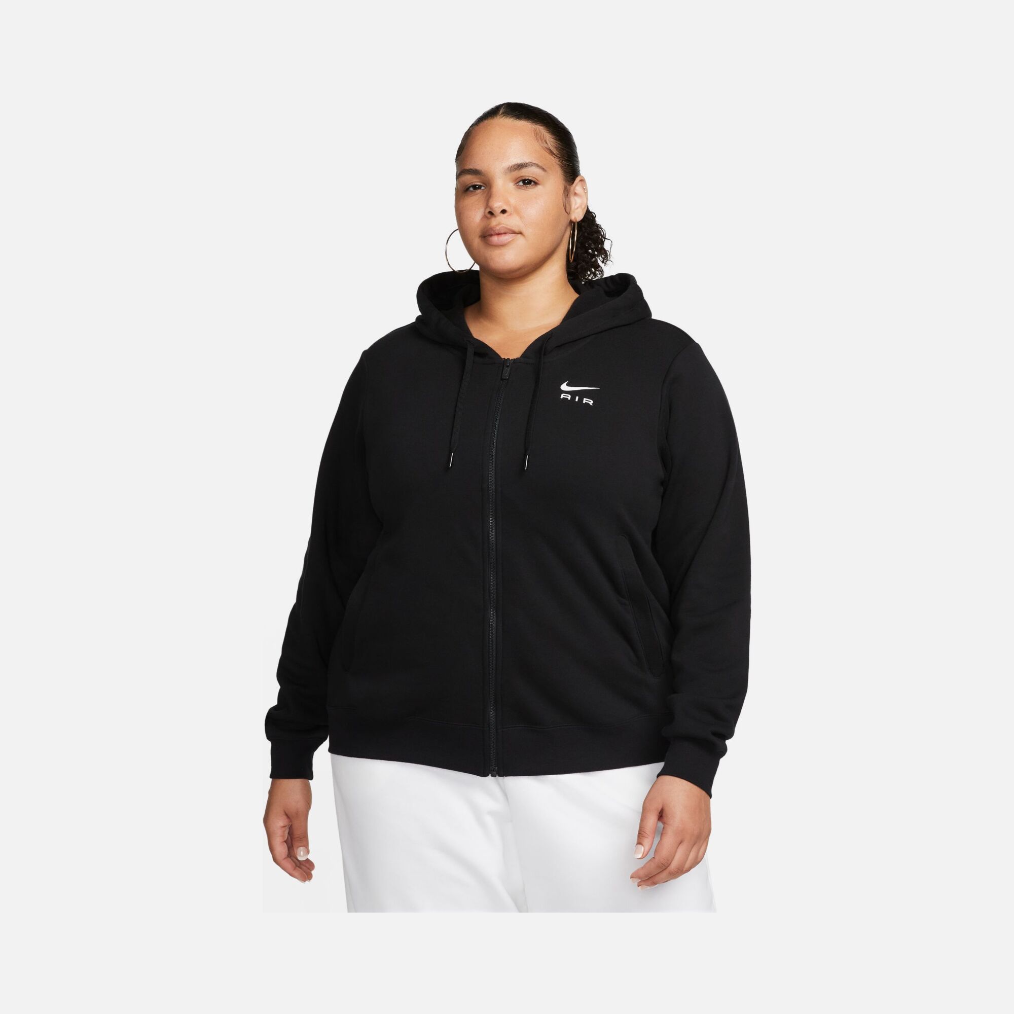 Nike Sportswear Air Graphic Fleece Full-Zip Hoodie (Plus Size) Kadın Sweatshirt
