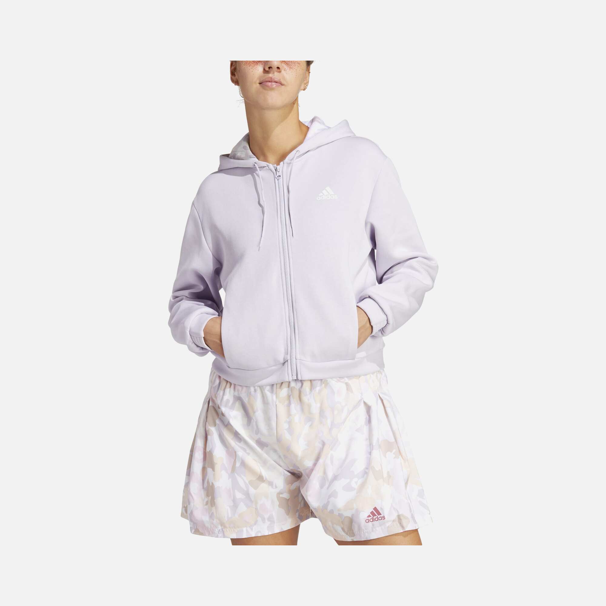 adidas Sportswear Graphic Regular-Fit Full-Zip Hoodie Kadın Sweatshirt