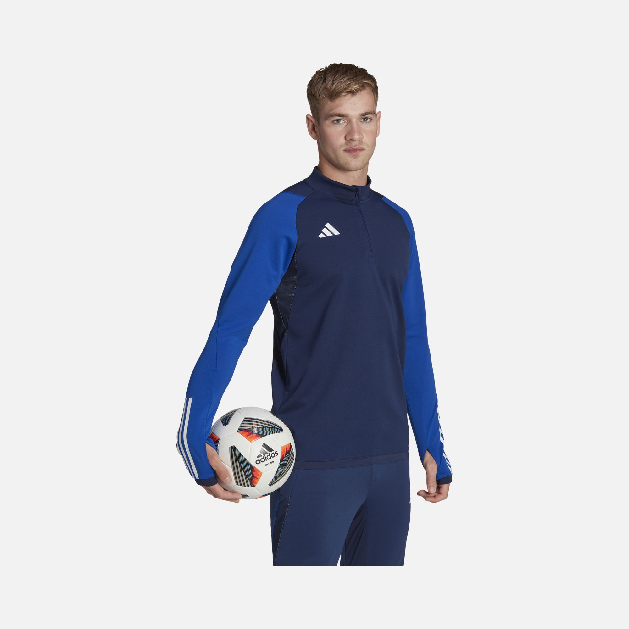 adidas Tiro23 Competition Training 3-Stripes Half-Zip Erkek Sweatshirt