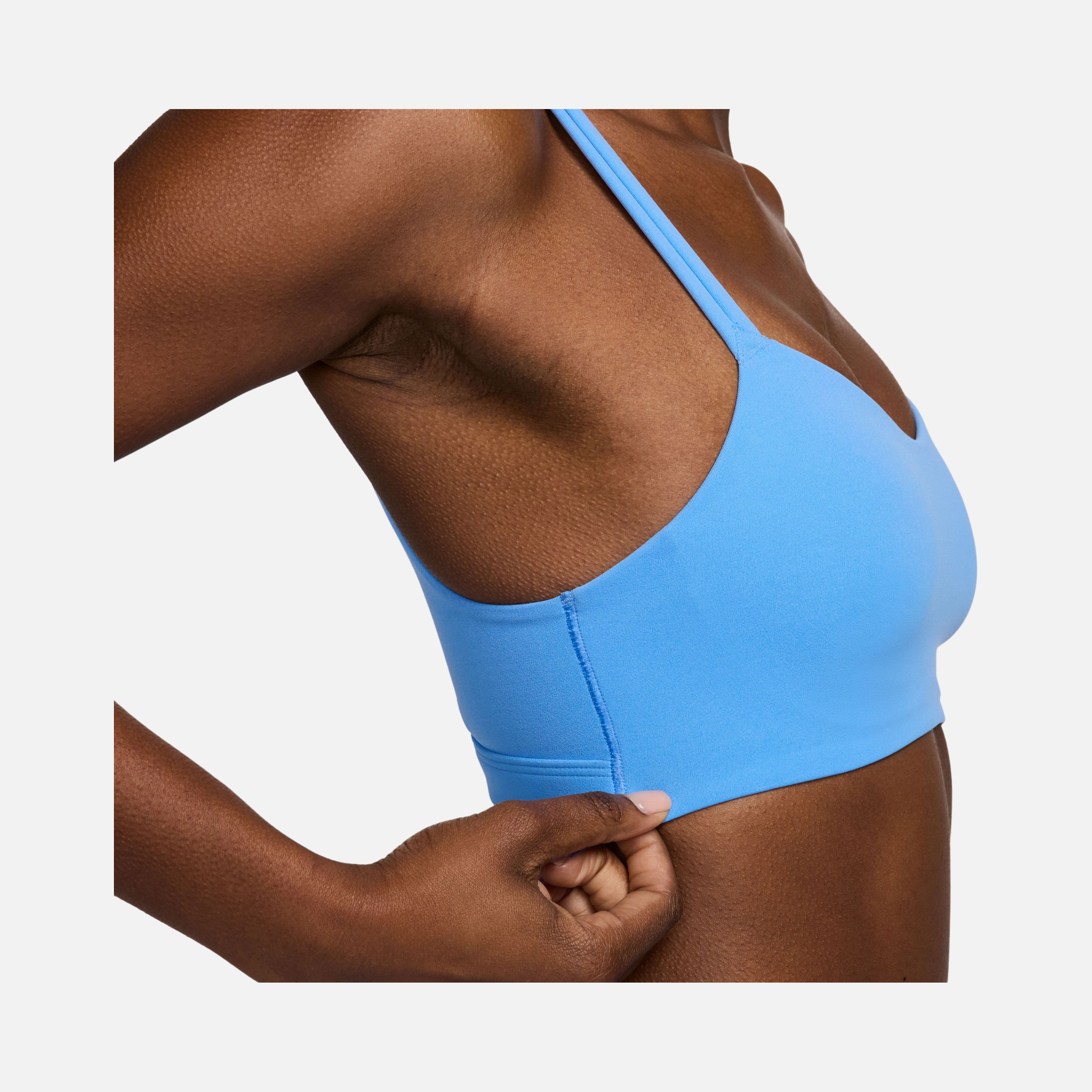 Nike Dri-Fit Alate Trace Light-Support Padded Strappy Training Kadın Bra