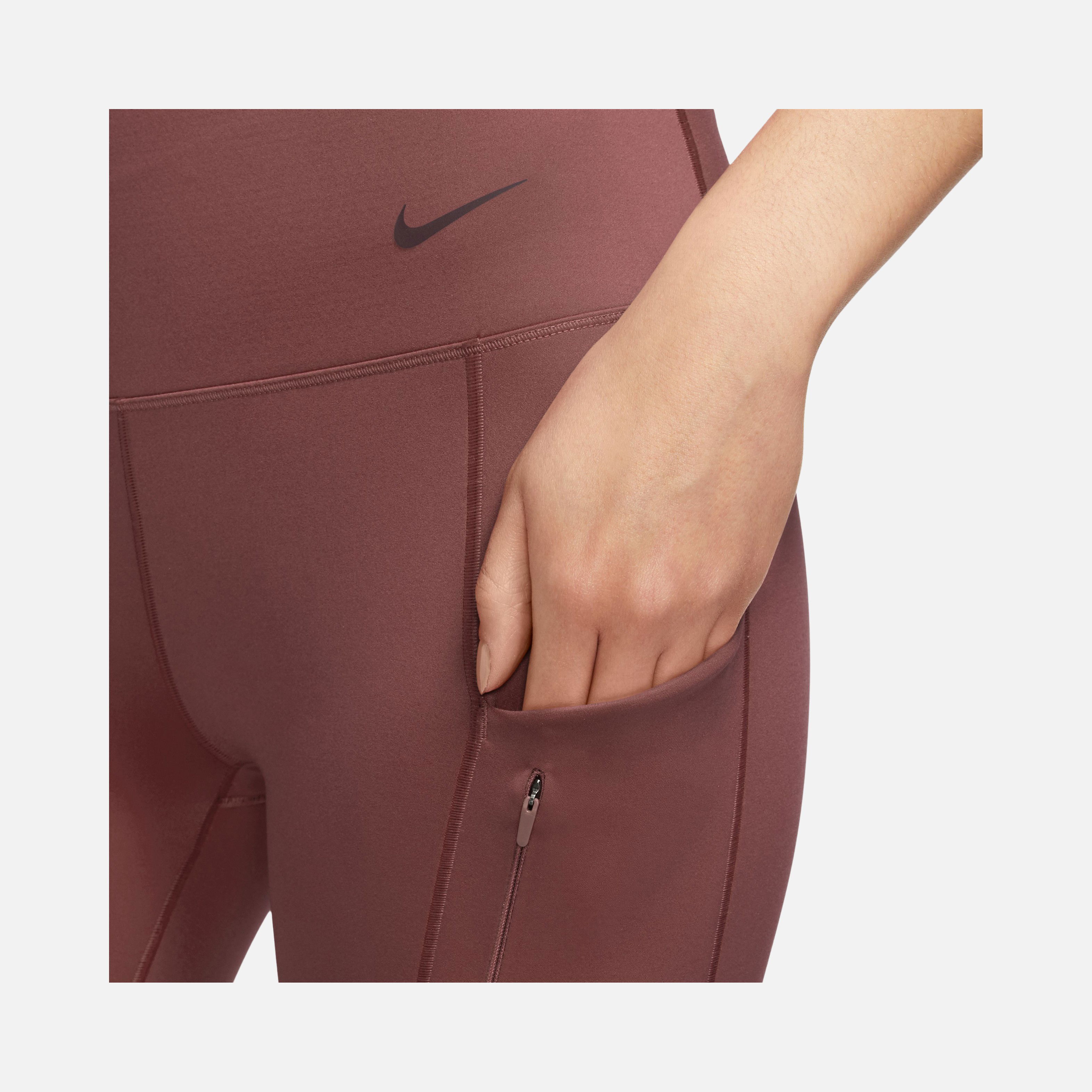 Nike Go Therma-Fit High-Waisted 7/8 With Pockets Training Kadın Tayt