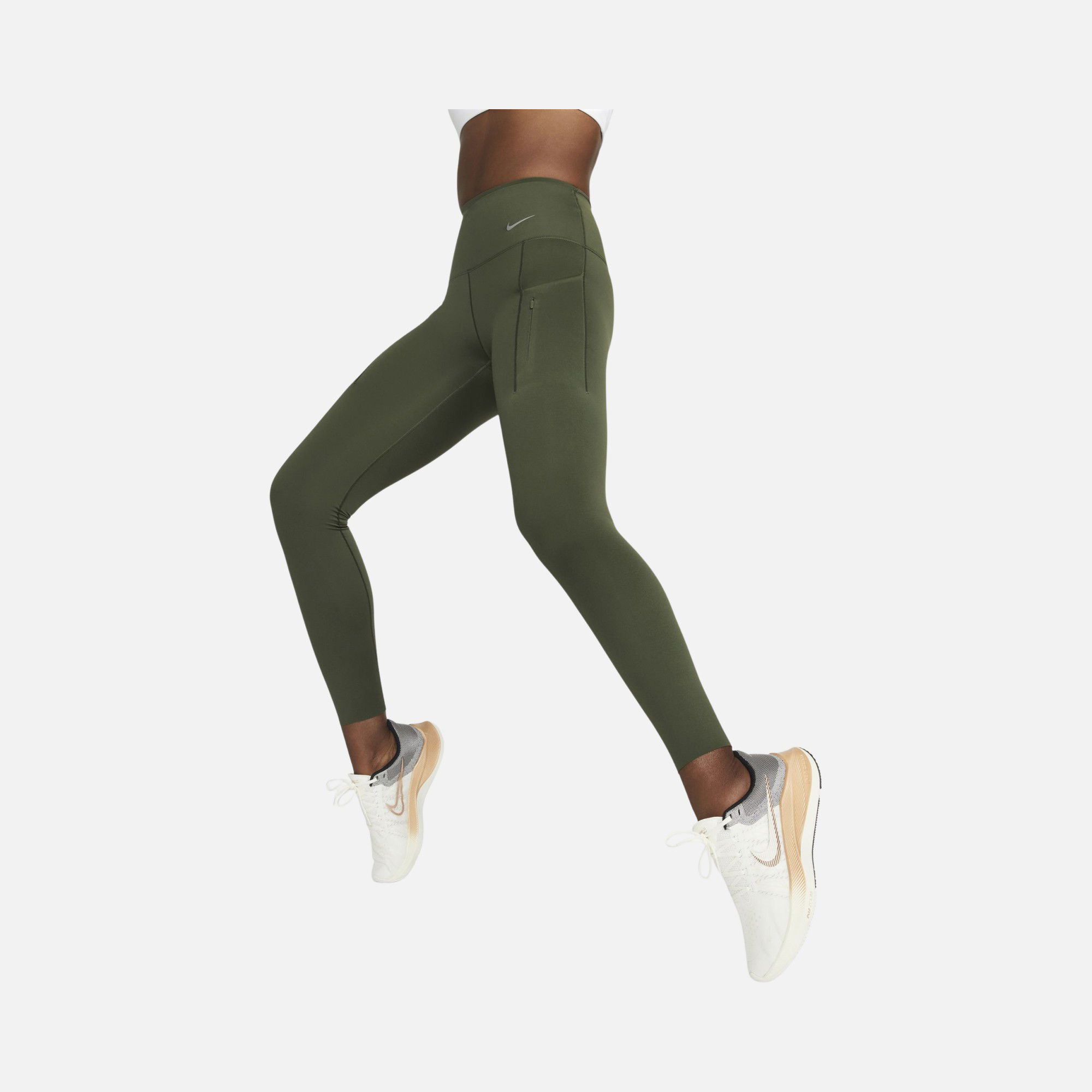 Nike Go Firm-Support High-Waisted With Pockets Running Kadın Tayt