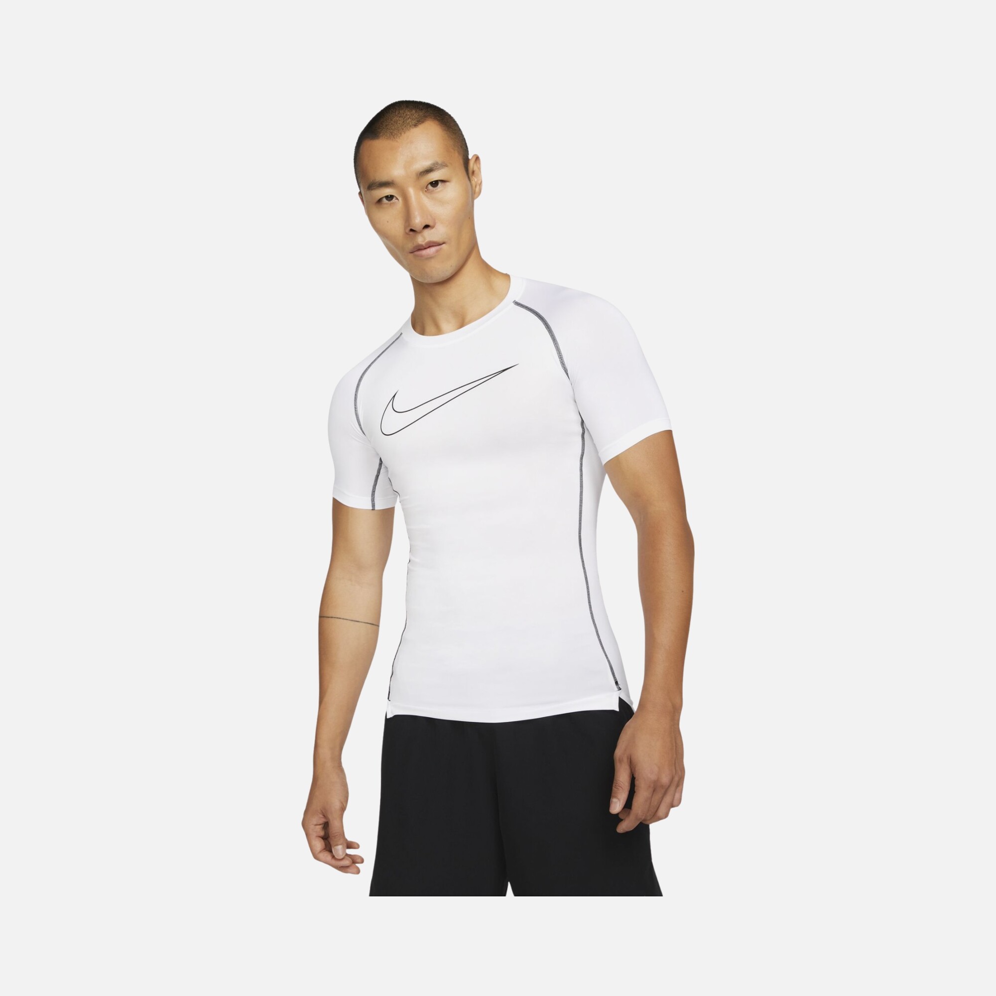 Nike Pro Dri-Fit Tight-Fit Short-Sleeve Erkek Tişört