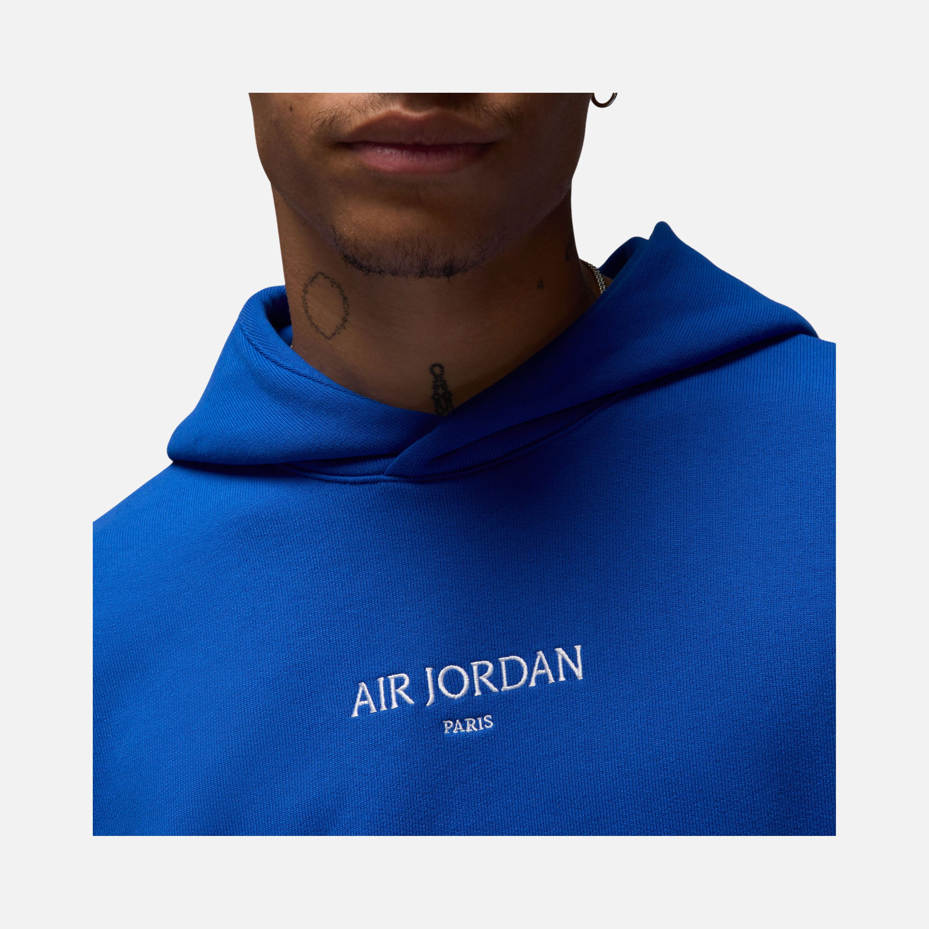 Nike Air Jordan Wordmark Paris Fleece Pullover Hoodie Erkek Sweatshirt