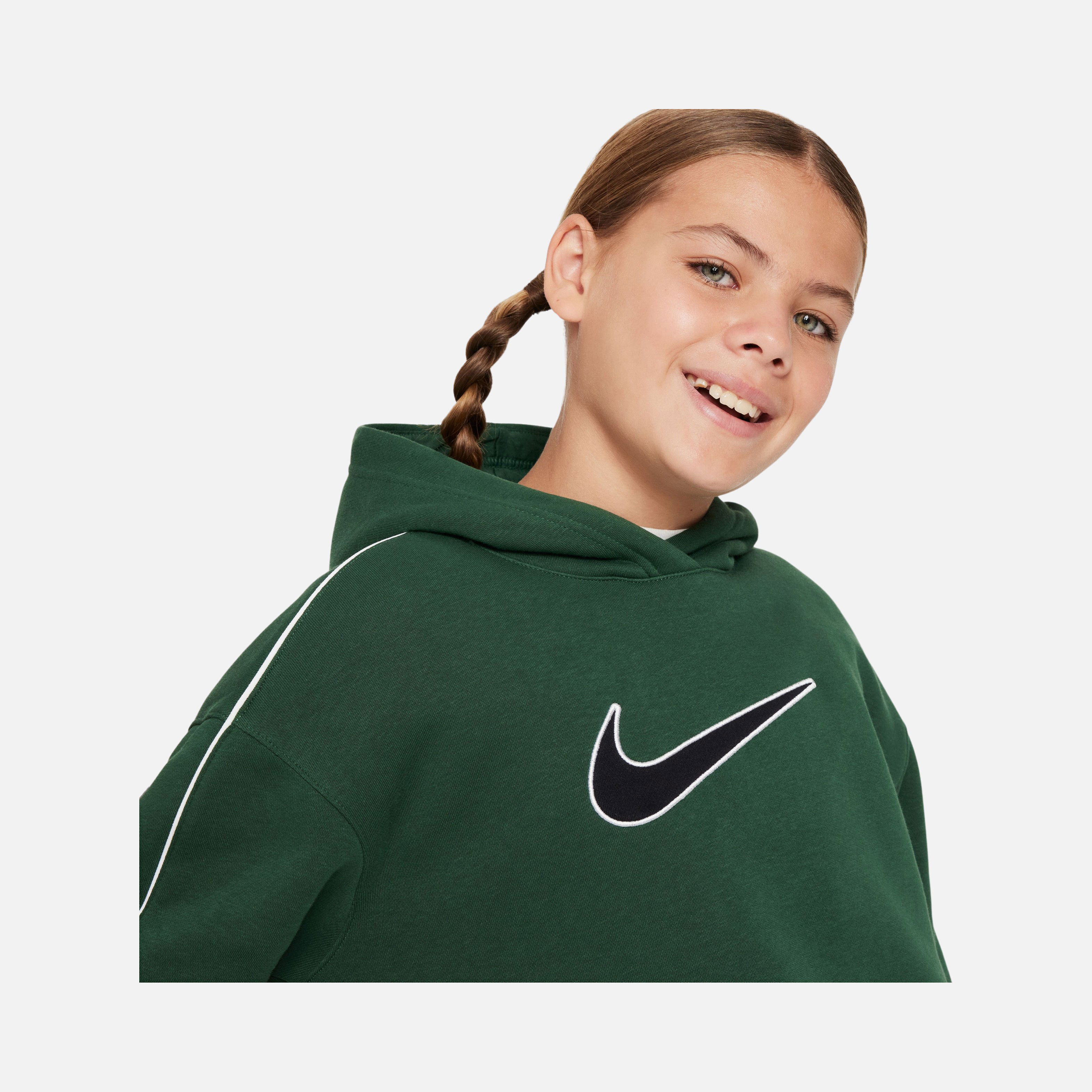 Nike Sportswear Oversized Fleece Pullover Hoodie (Girls') Çocuk Sweatshirt