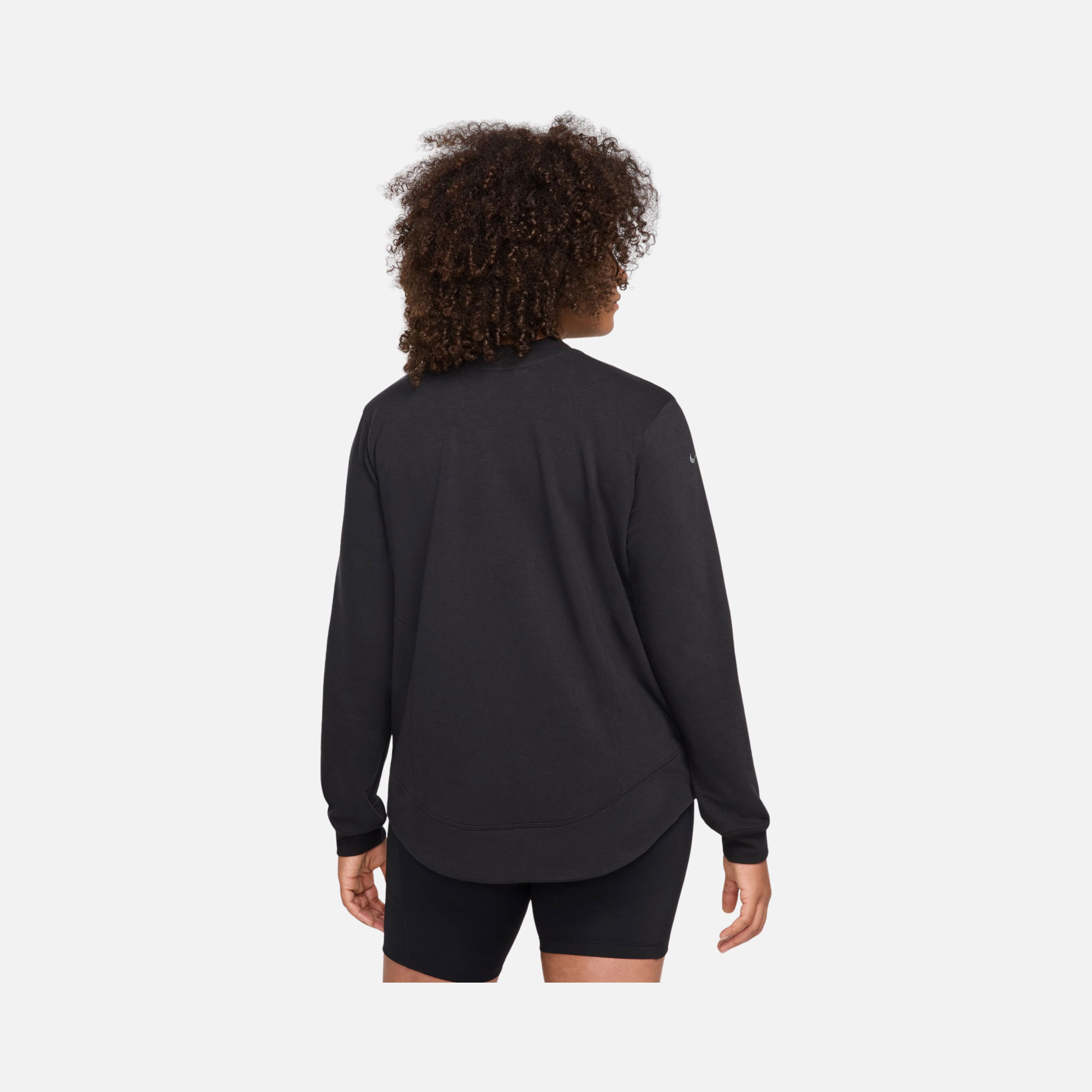 Nike One Reversible French Terry Pullover Full Length Slit Long-Sleeve Training (Maternity) Kadın Tişört
