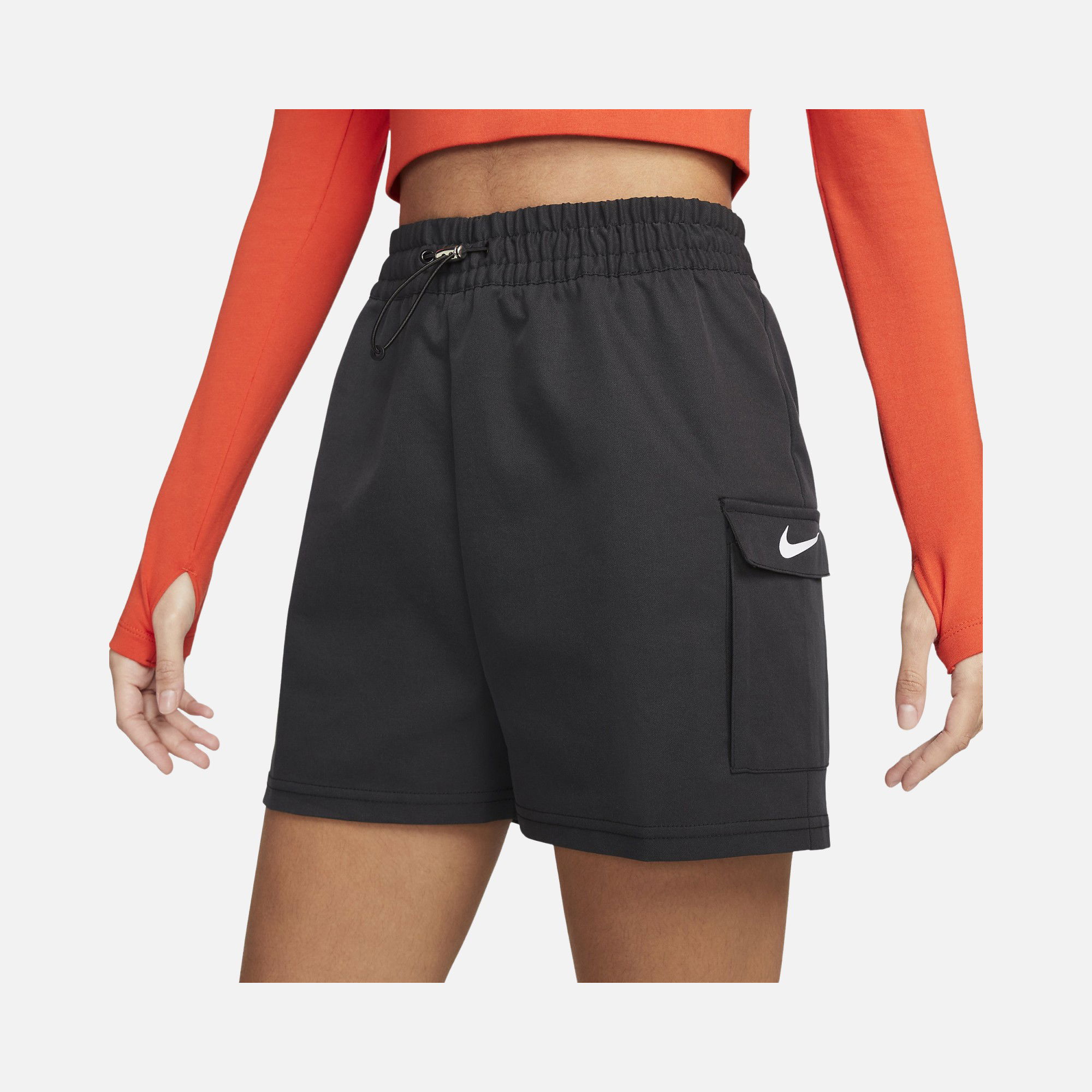 Nike Sportswear Swoosh Woven  High Waist Kadın Şort