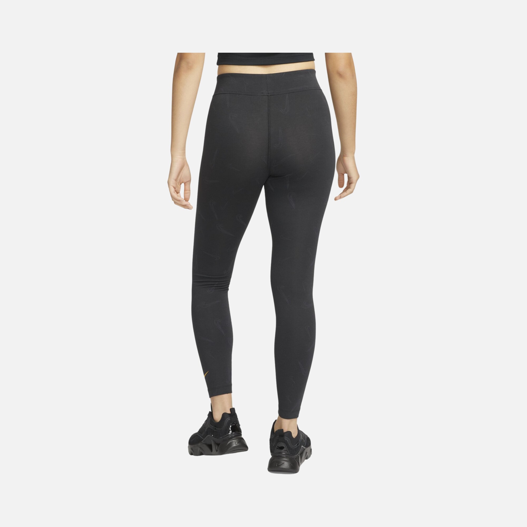 Nike Sportswear Swoosh Printed High-Waisted Dance Kadın Tayt