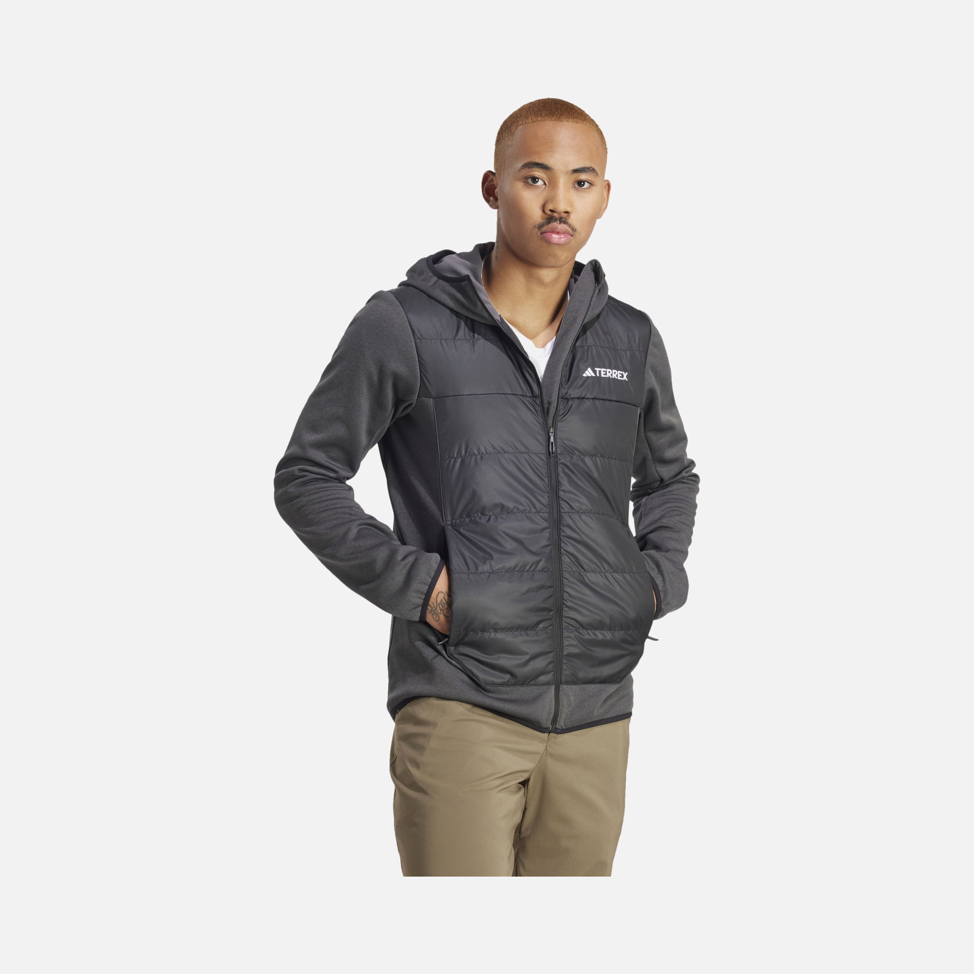 adidas Terrex Multi Hybrid Insulated Full-Zip Hoodie Erkek Ceket