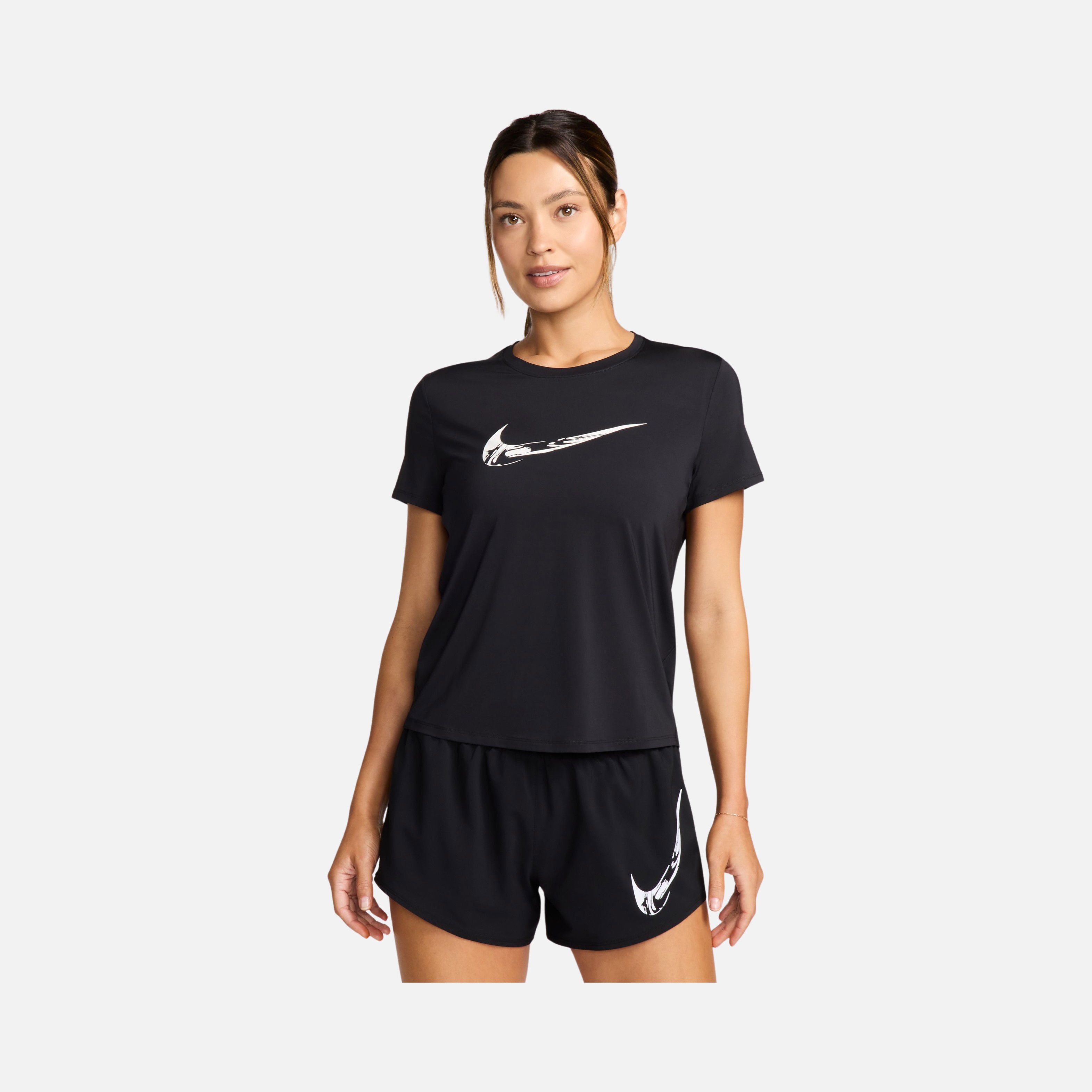 Nike Dri-Fit One Swoosh Graphic Running FW24 Short-Sleeve Kadın Tişört