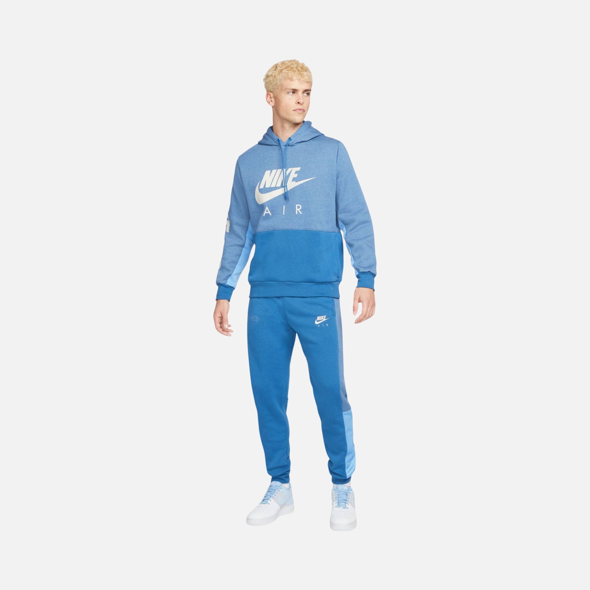 Nike Sportswear Air Brushed-Back Fleece Pullover Hoodie Erkek Sweatshirt