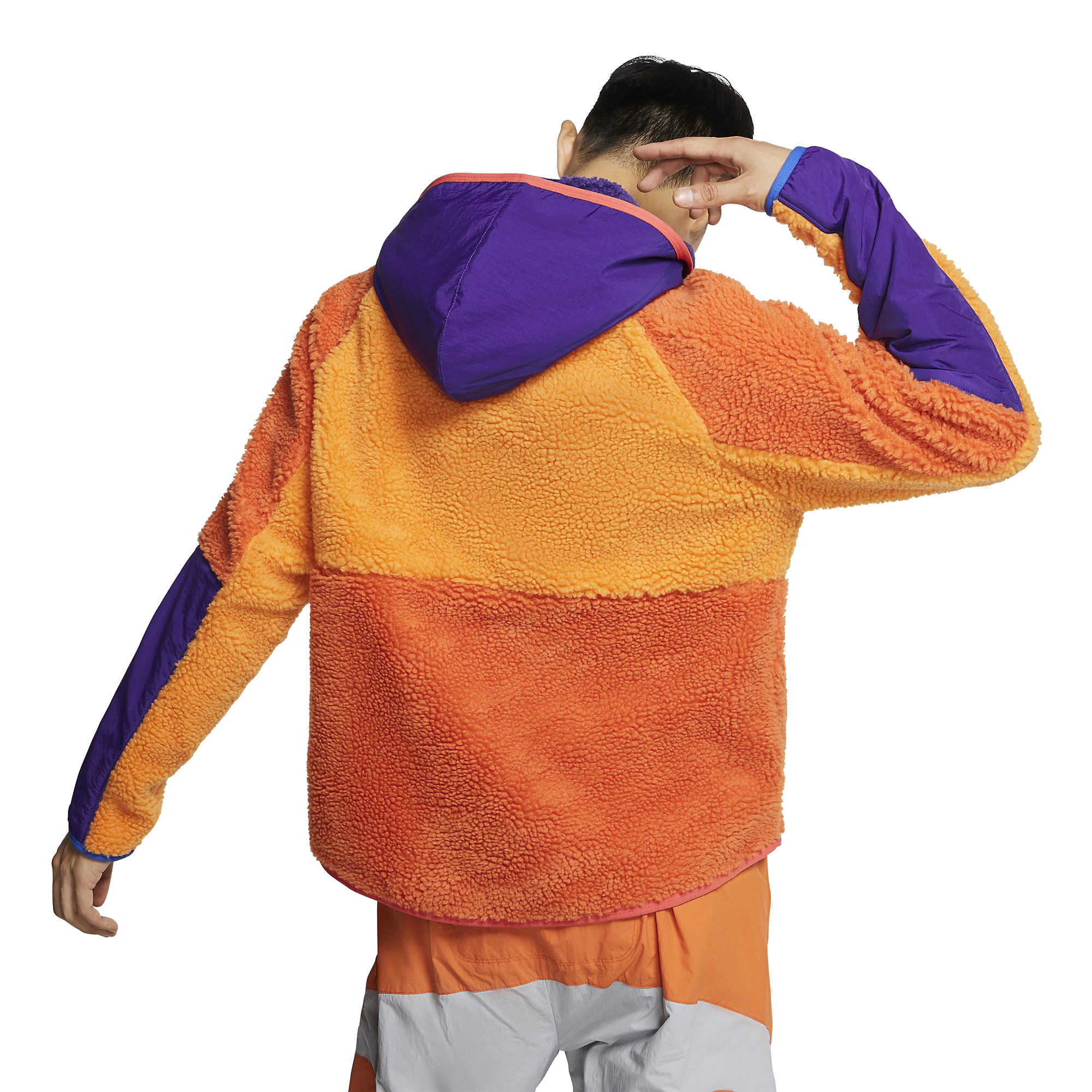 Nike Sportswear Heritage 1/2-Zip Sherpa Winter Hoodie Erkek Sweatshirt