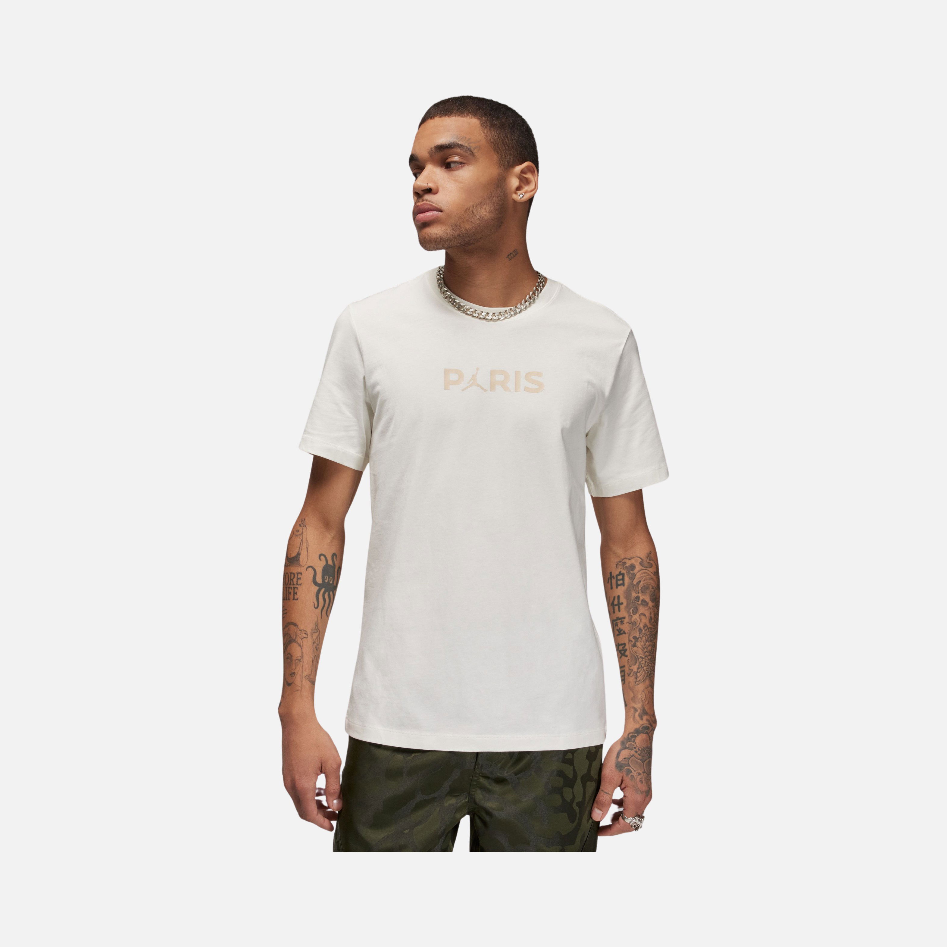 Nike Jordan Paris Saint-Germain Logo Graphic Short-Sleeve Erkek Tişört