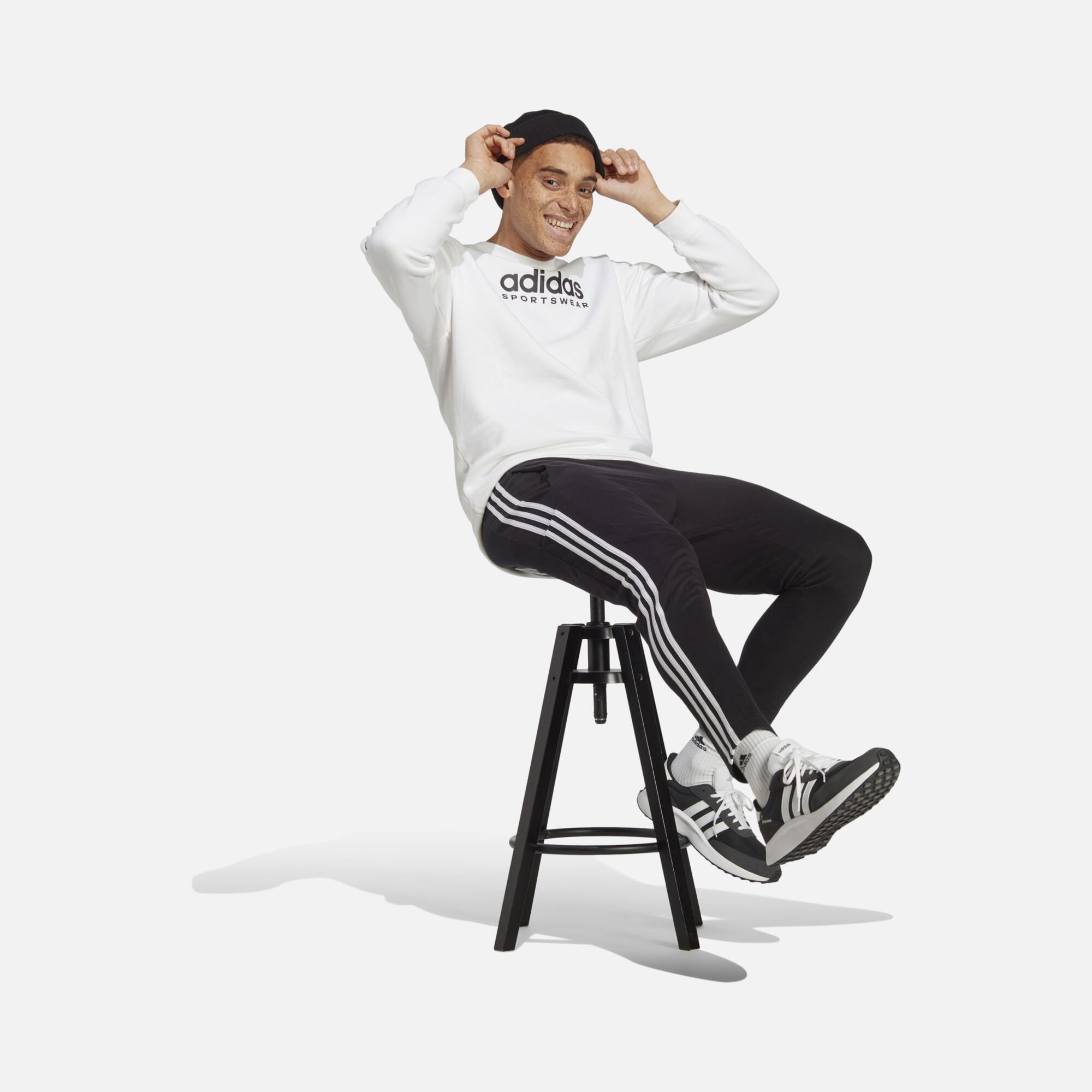 adidas Essentials Single Jersey Tapered Open Hem Running Erkek Eşofman Altı