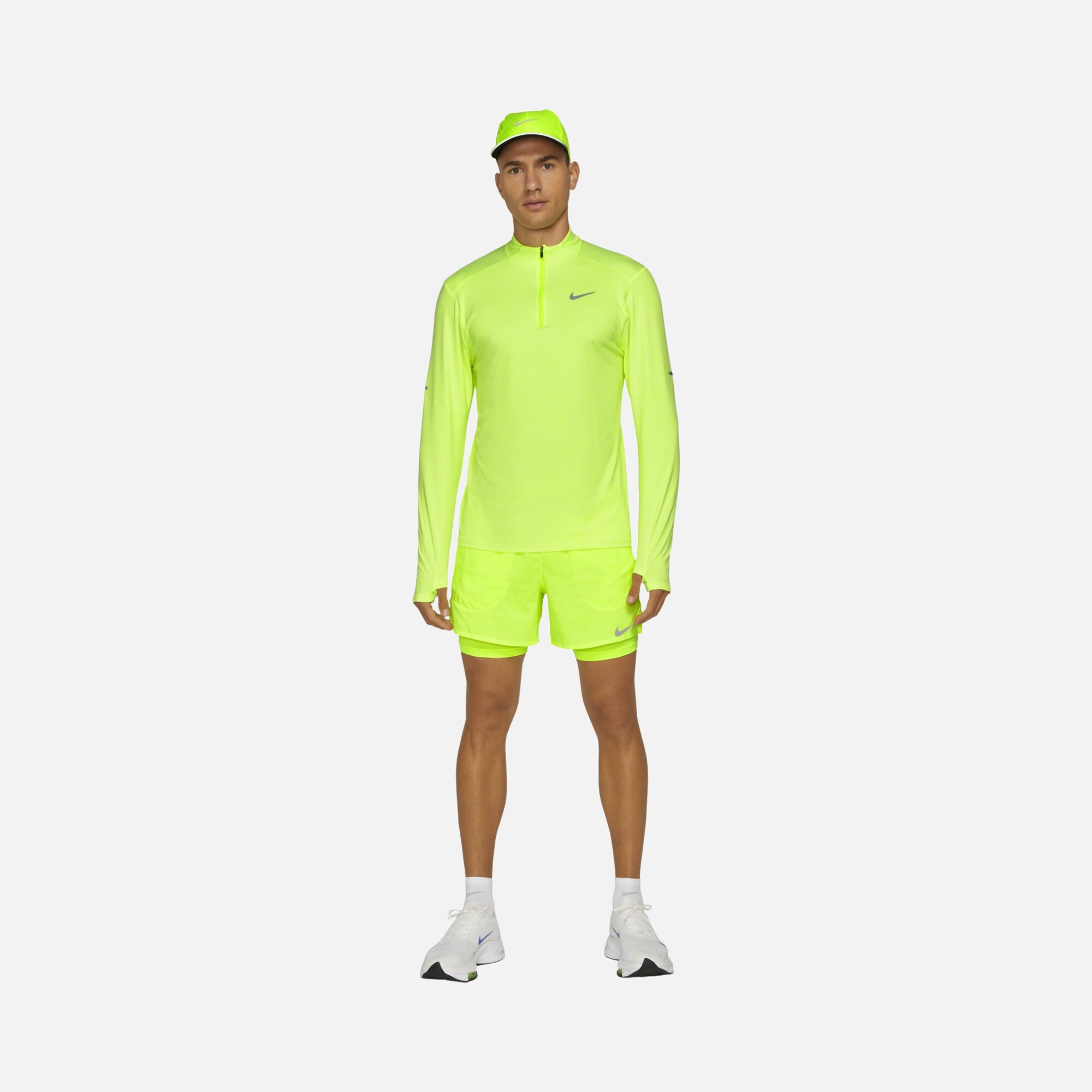 Nike Dri-Fit 1/2-Zip Running Long-Sleeve Erkek Tişört