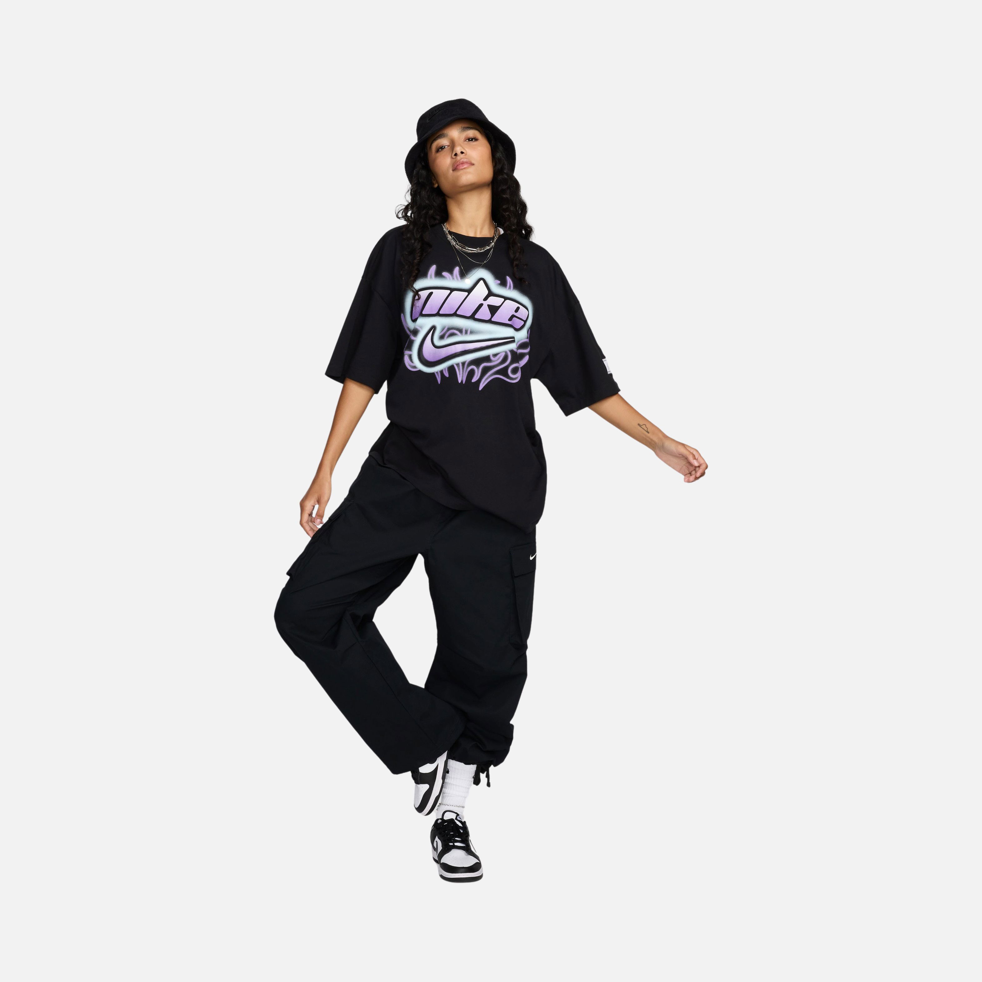 Nike Sportswear Dance Ripstop Cotton Fabric Mid-Rise Cargo Kadın Pantolon