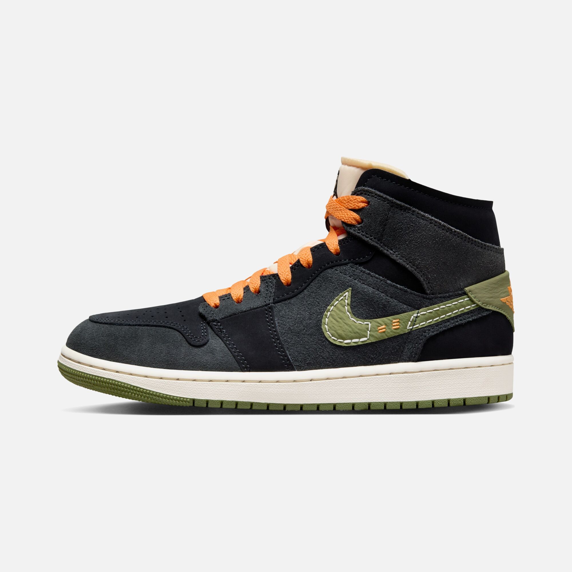 Nike Air Jordan 1 Mid SE Craft ''Sued and Leather Upper'' Erkek Spor Ayakkabı