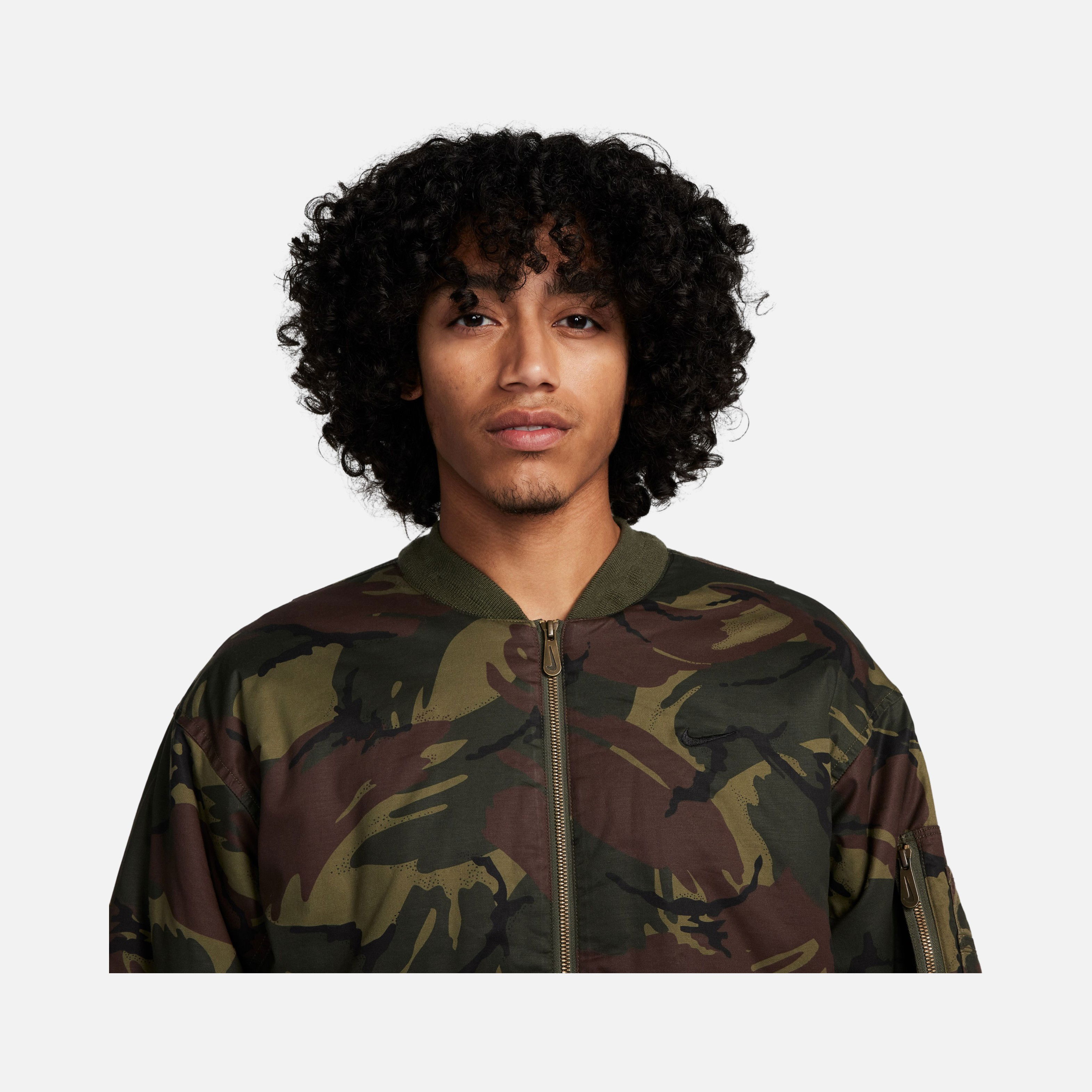Nike Life Woven MA1 Flight ''Camouflage Printed'' Loose Fit Lined Erkek Ceket