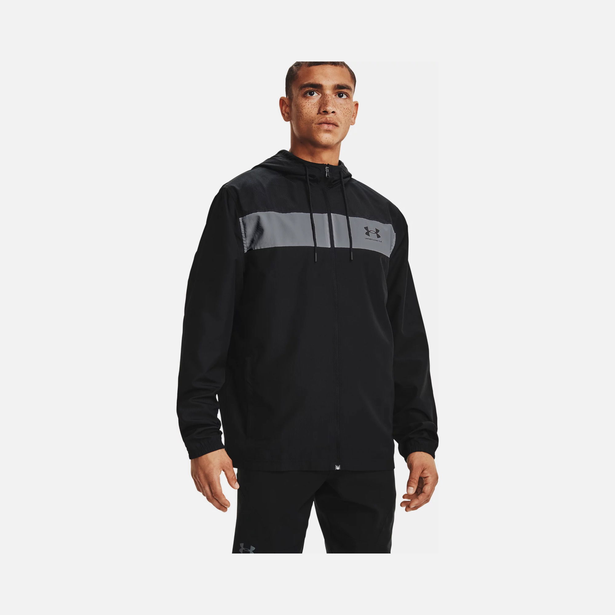 Under Armour Sportstyle Windbreaker Lightweight Ripstop Woven Fabric Full-Zip Hoodie Erkek Ceket