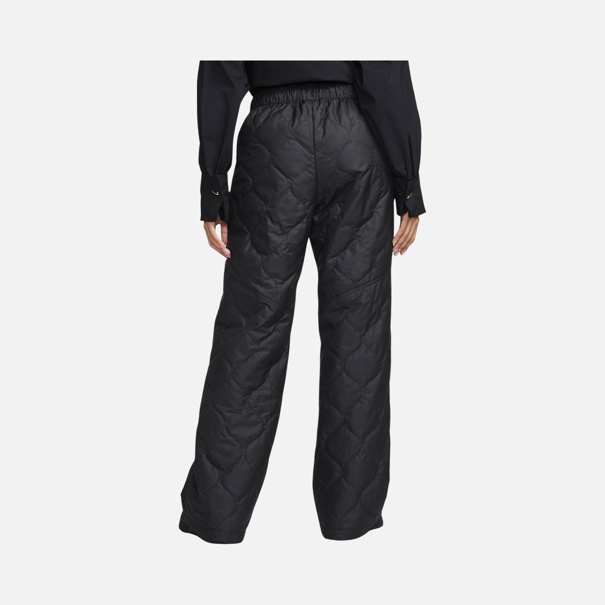 Nike Sportswear Essentials High-Waisted Open-Hem Quilted Kadın Eşofman Altı