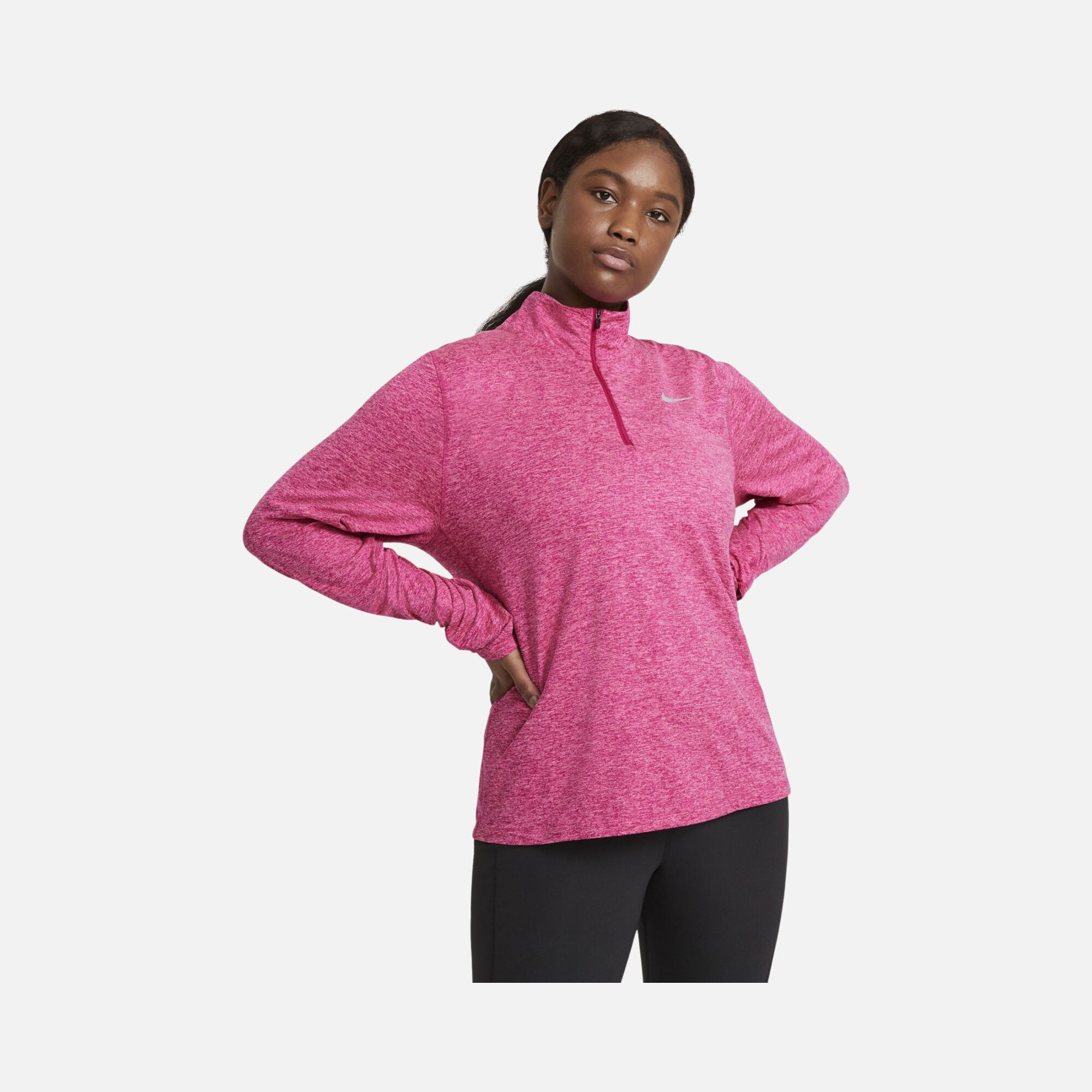 Nike Element 1/2-Zip Running Long-Sleeve Kadın Tişört