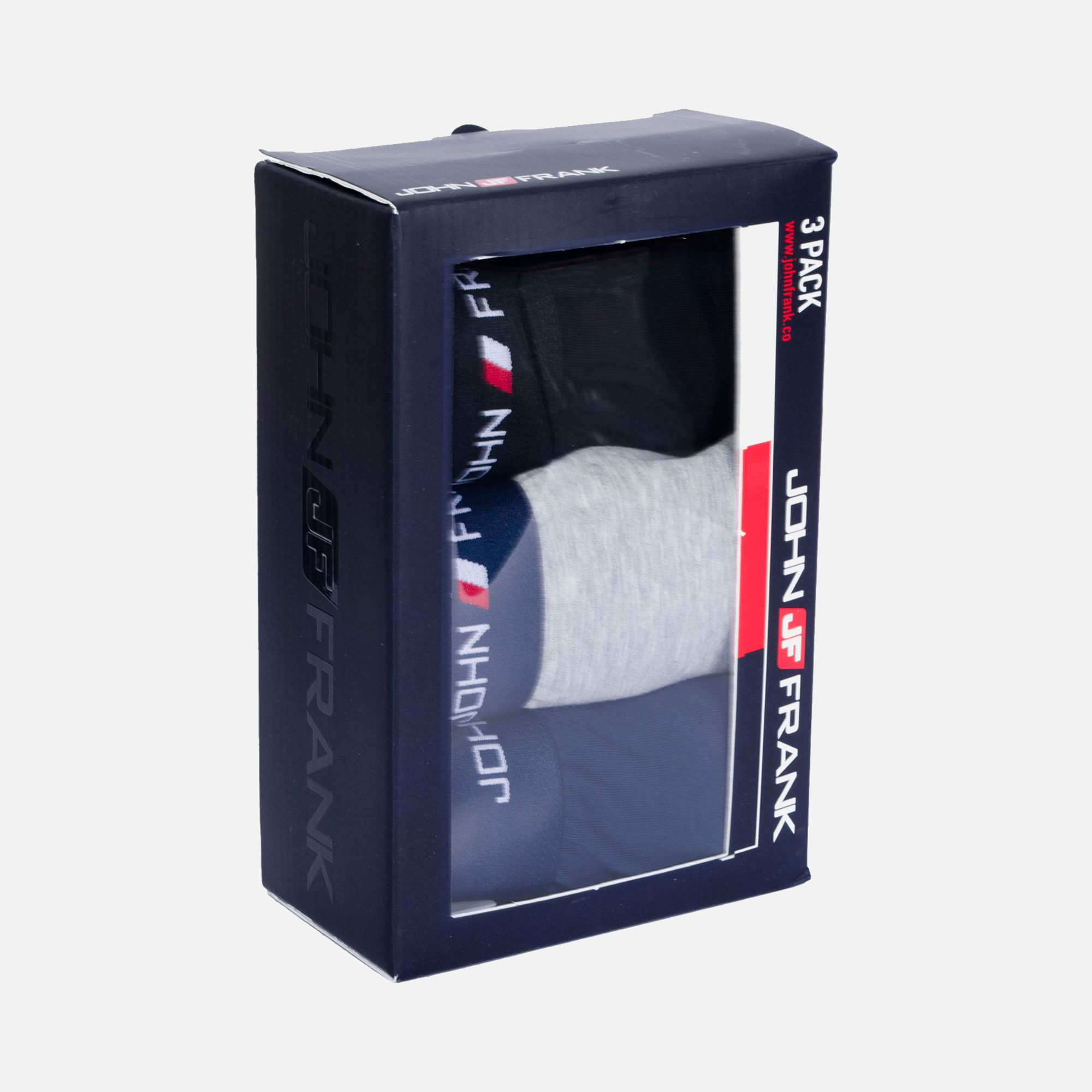 John Frank 3Pr Erkek Boxer