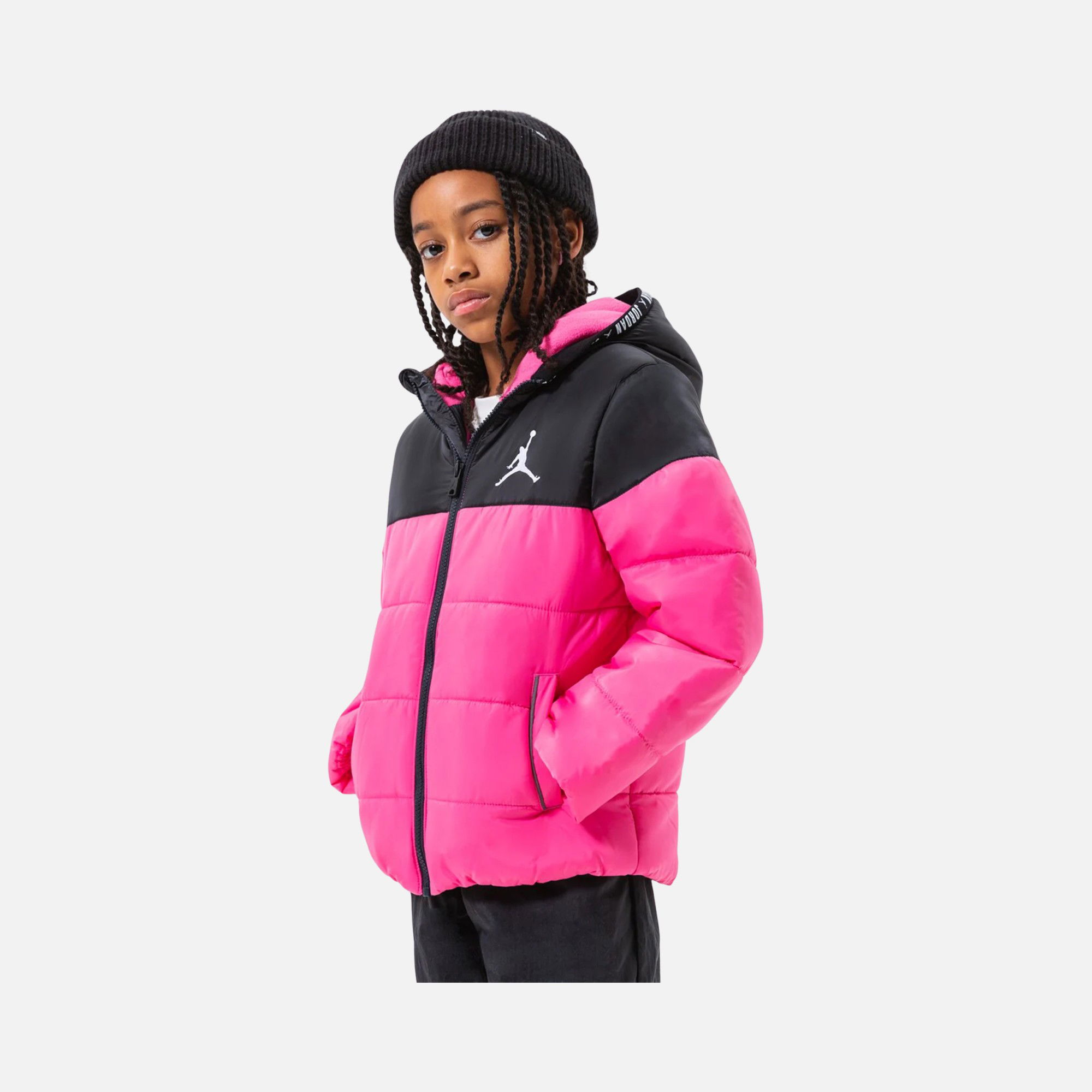 Nike Jordan Basic Poly Puffer Full-Zip Hoodie Çocuk Mont