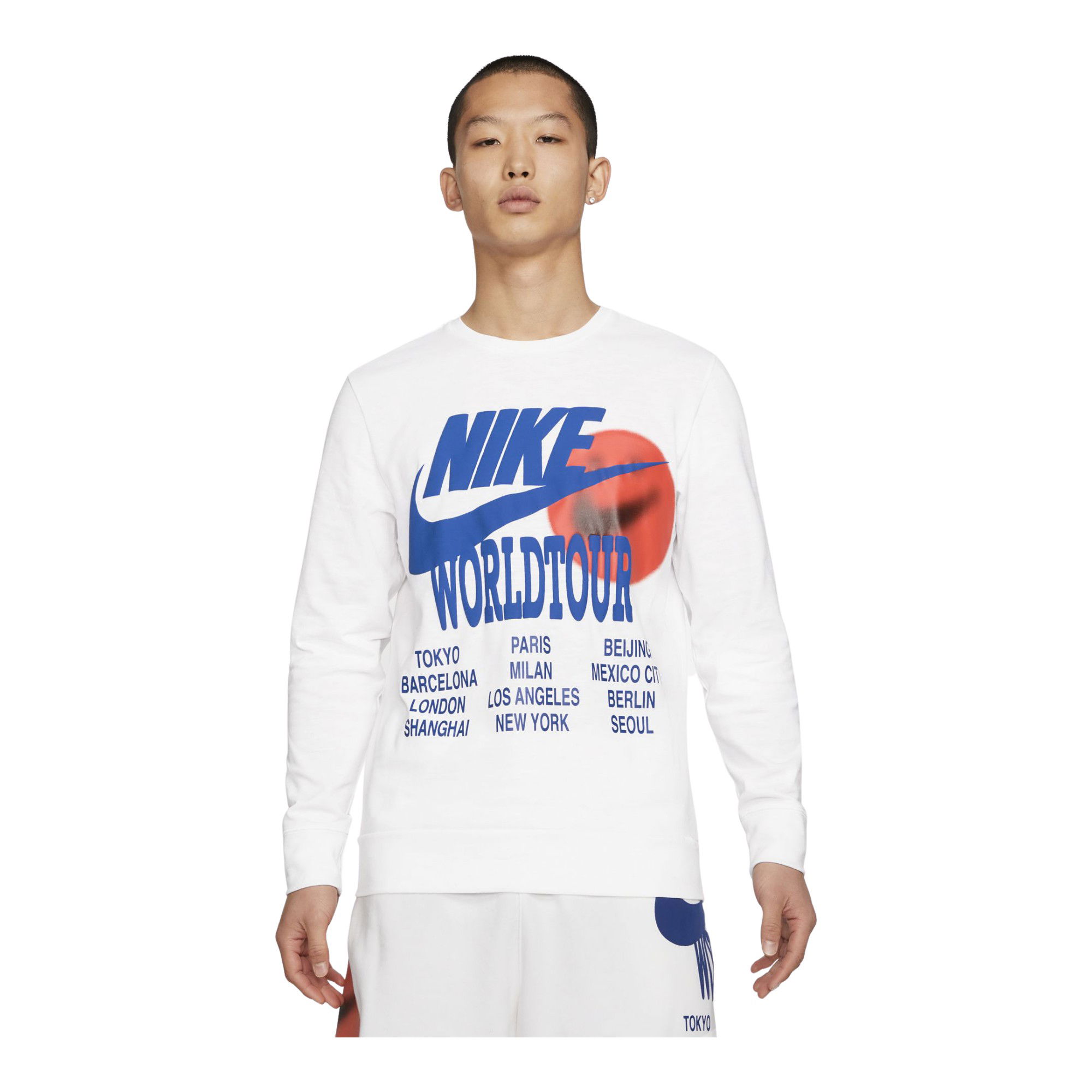 Nike Sportswear World Tour 2 Long-Sleeve Erkek Tişört