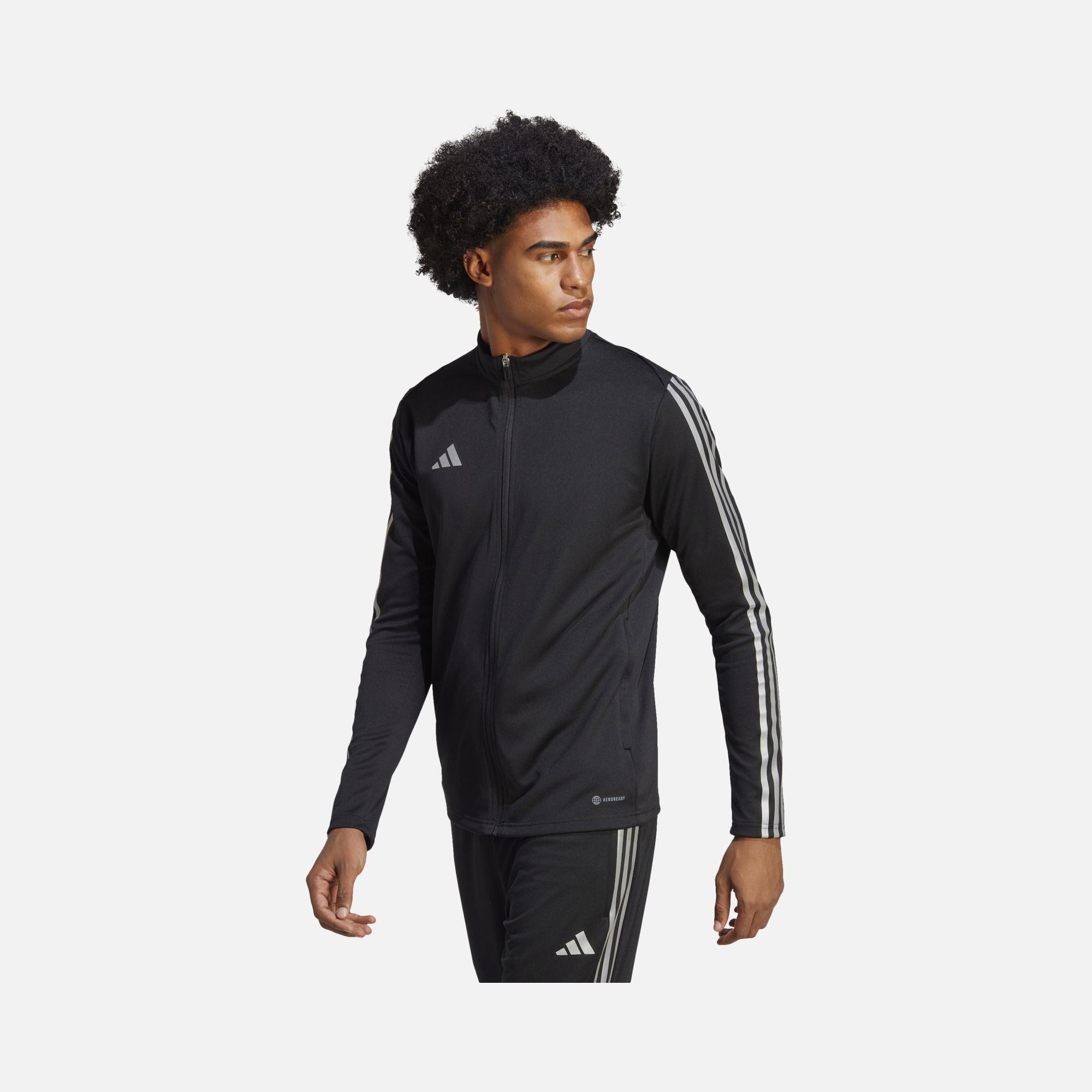 adidas Aeroready Tiro Reflective 3-Stripes Full-Zipp Erkek Ceket