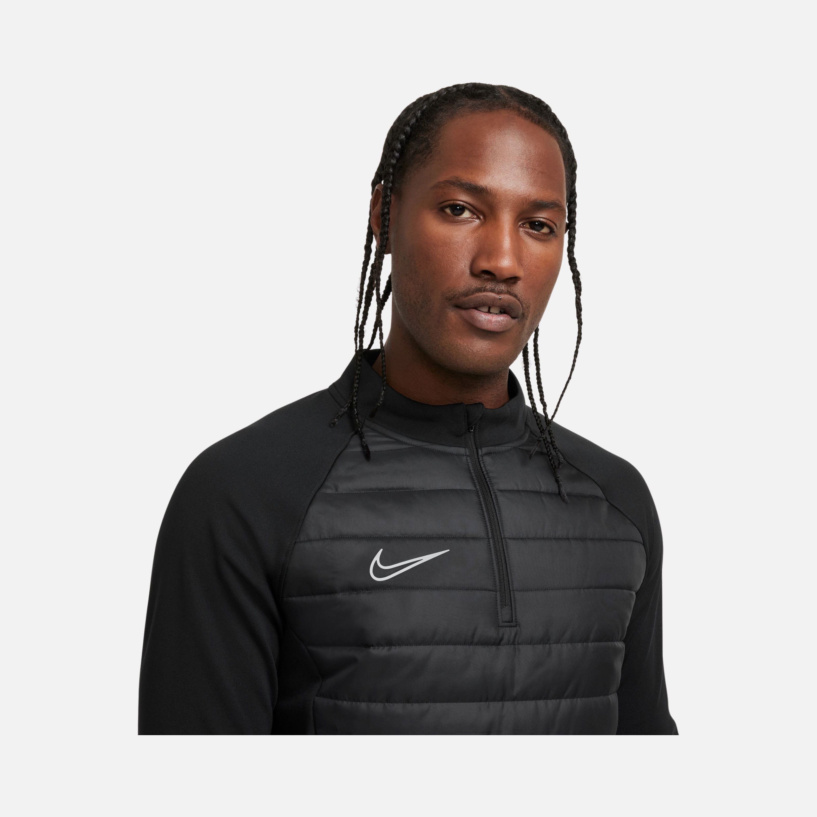 Nike Academy Winter Warrior Therma-Fit 1/2-Zip Soccer Erkek Sweatshirt