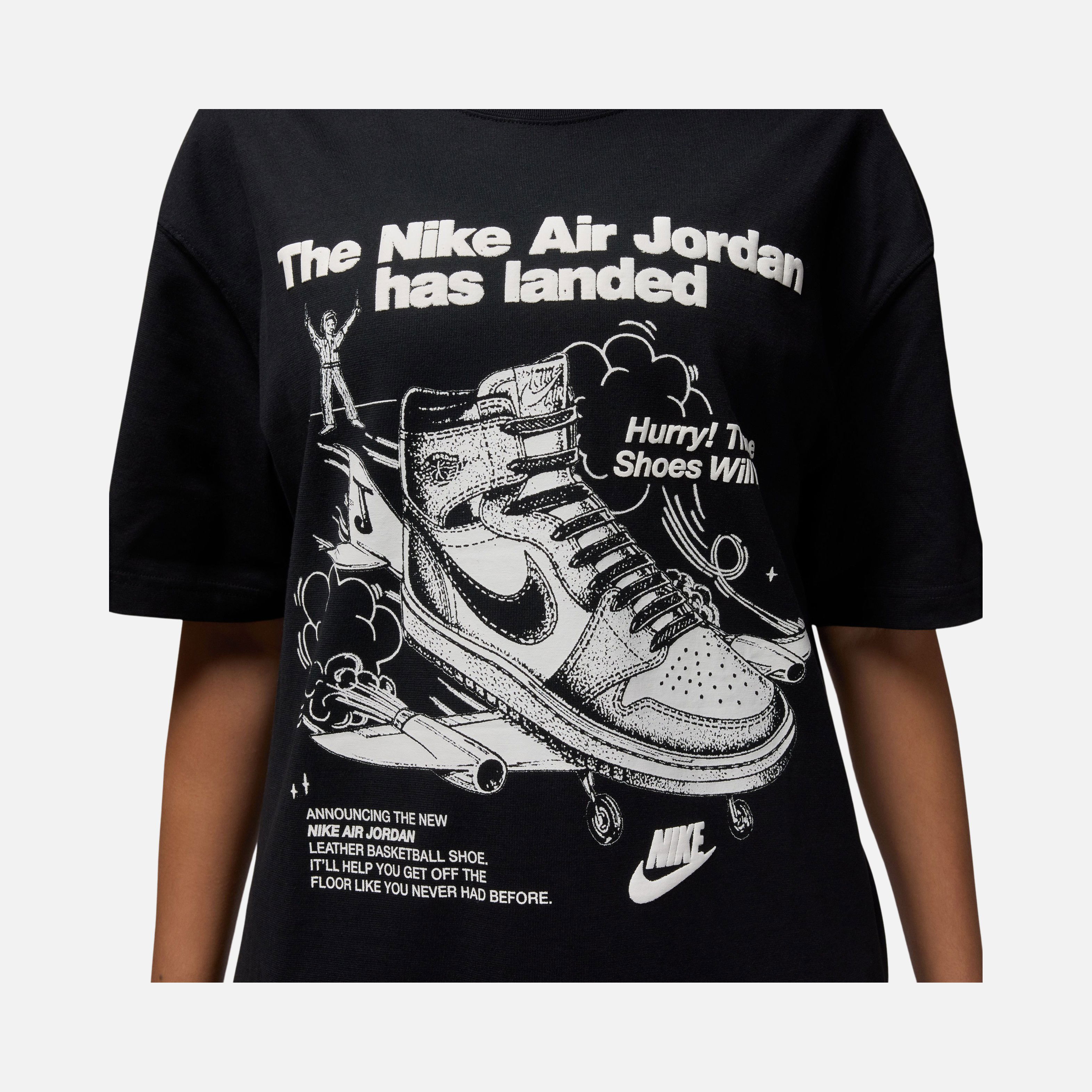 Nike Jordan Brand Sneaker Graphic Oversized Short-Sleeve Kadın Tişört