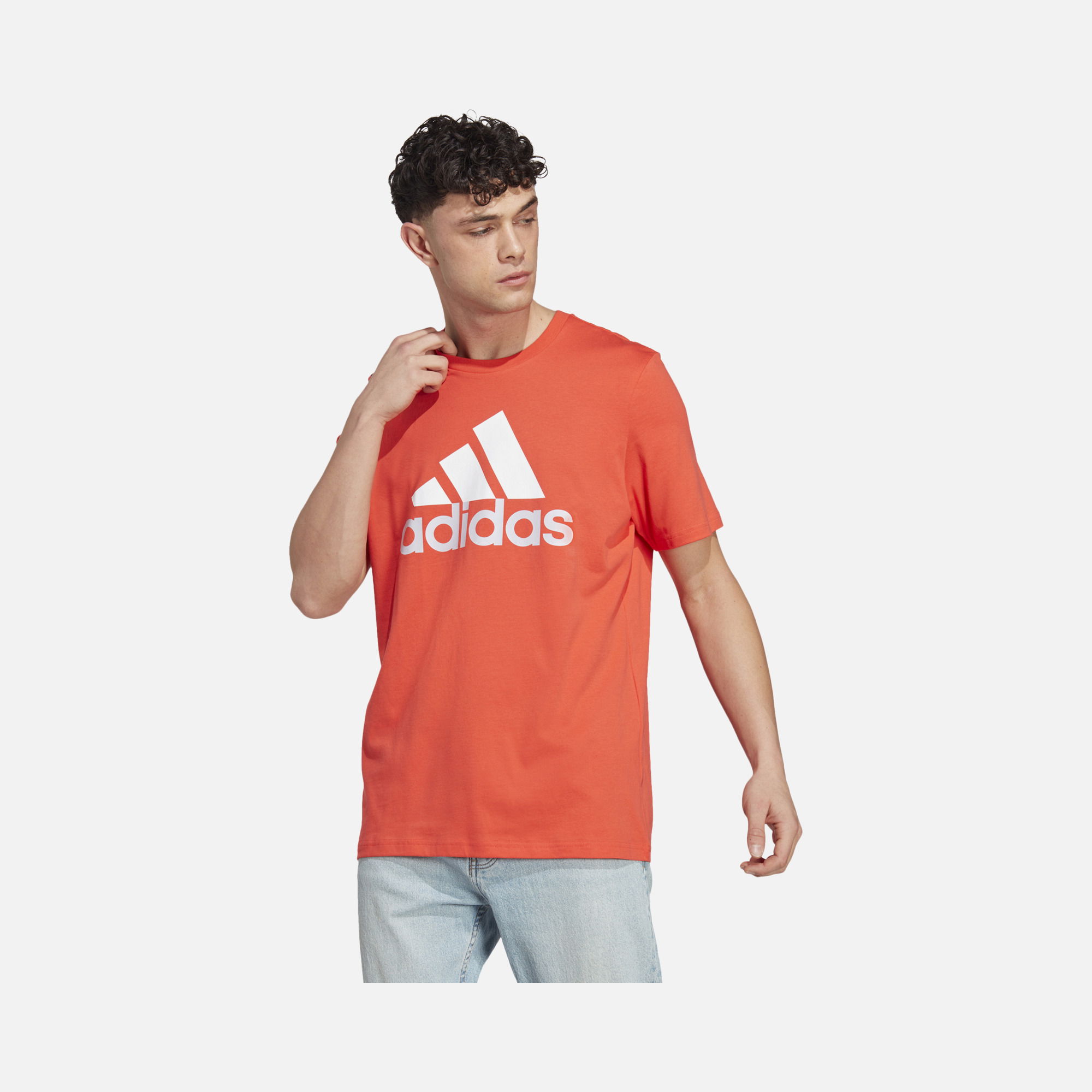 adidas Essentials Single Jersey Big Logo Short-Sleeve Erkek Tişört