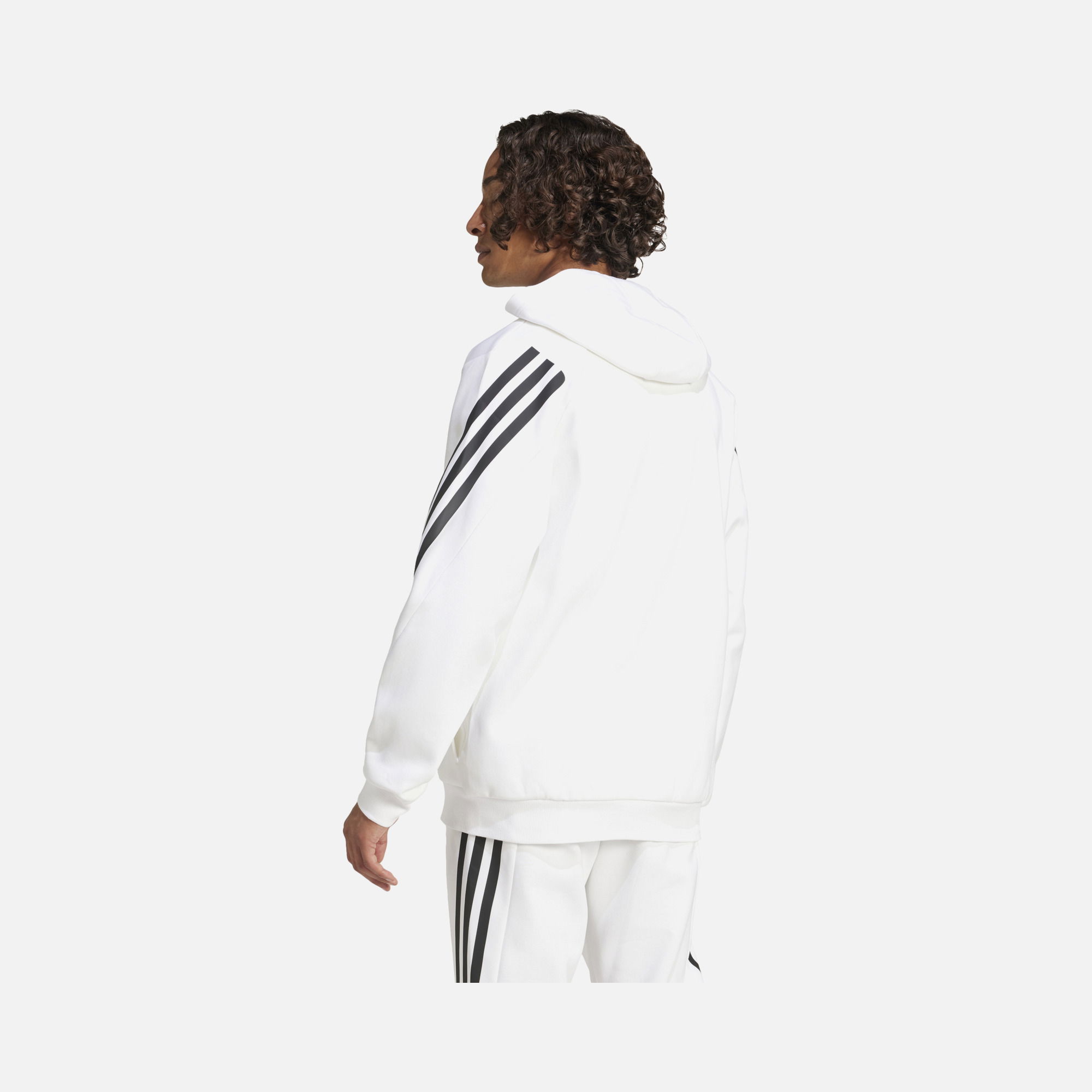 adidas Future Icons 3-Stripes Full-Zip Hoodie Erkek Sweatshirt