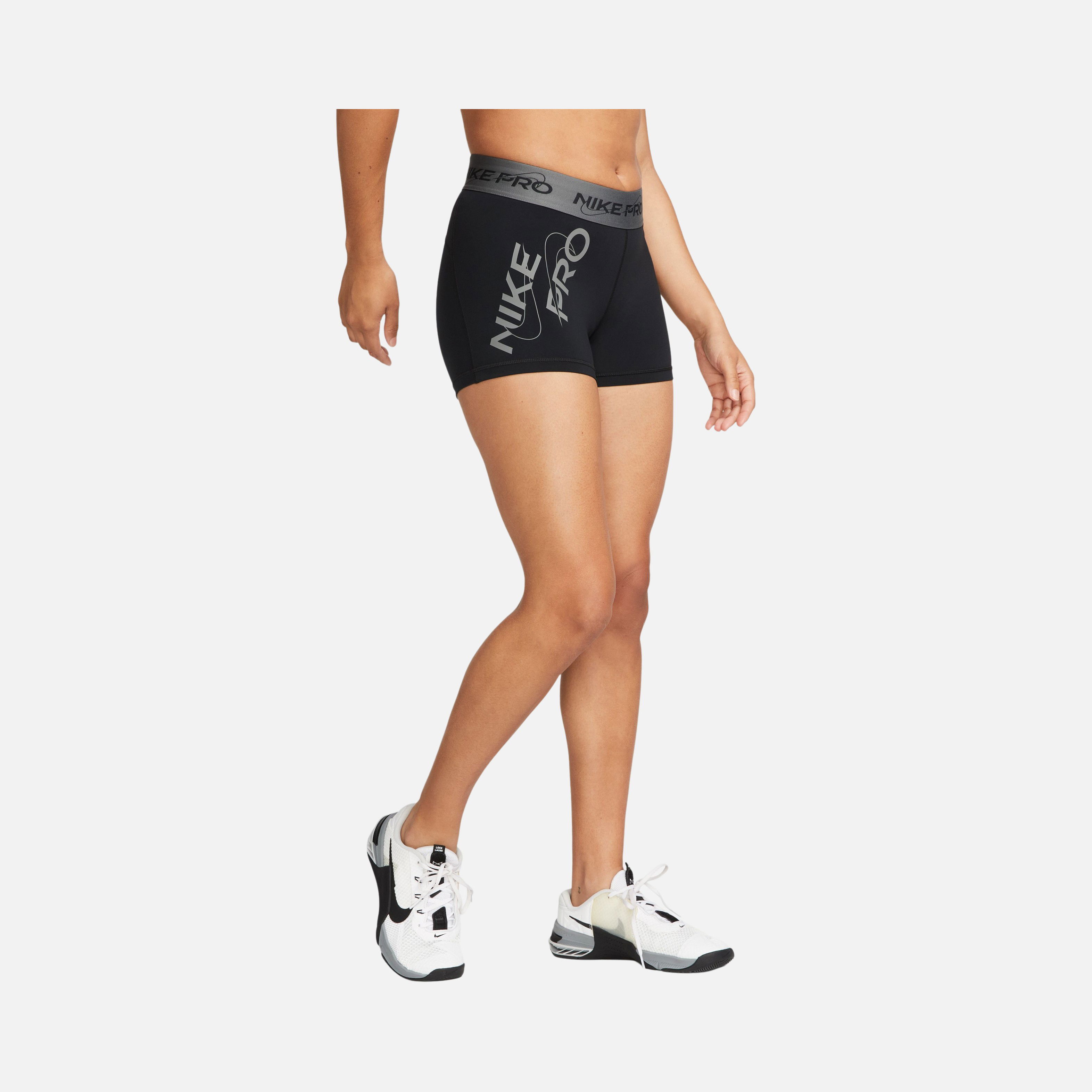 Nike Pro Mid-Rise 8cm (approx.) Graphic Training Kadın Şort