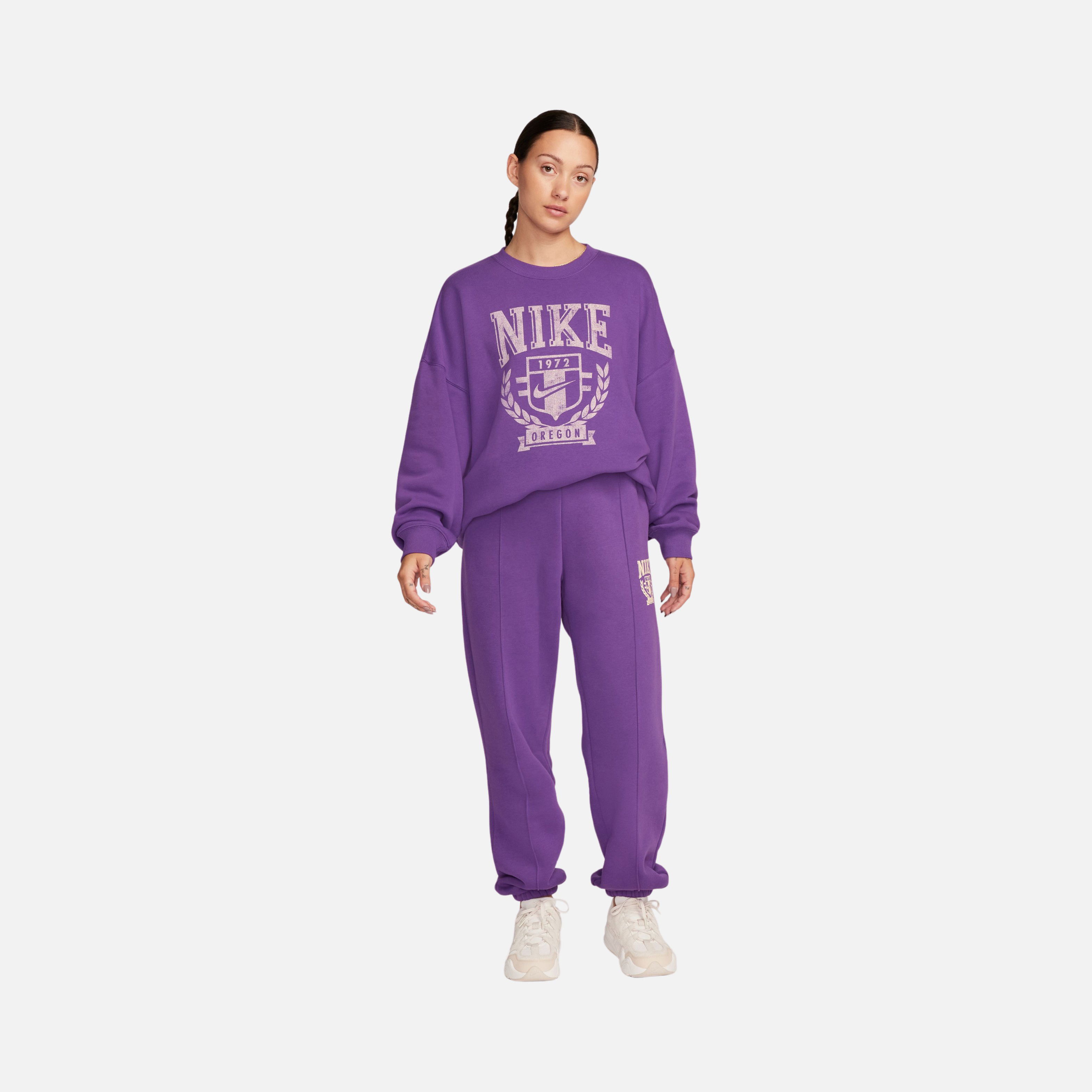 Nike Sportswear Fleece Oversized Crew Varsity Kadın Sweatshirt