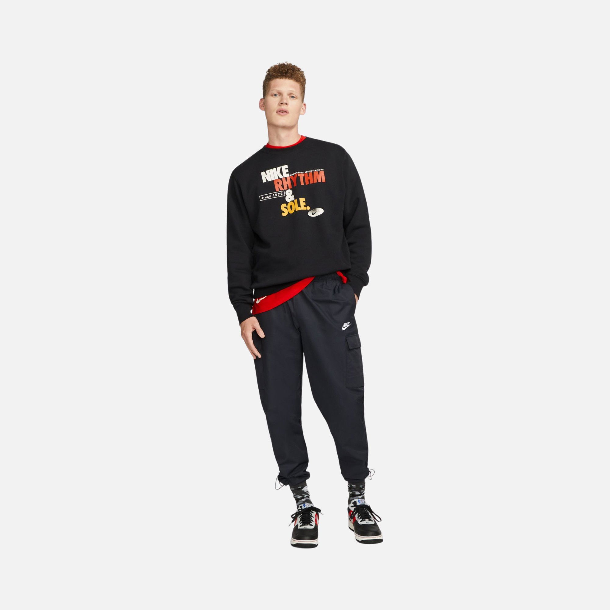 Nike Sportswear Fleece Rhythm & Sole Graphic Erkek Sweatshirt
