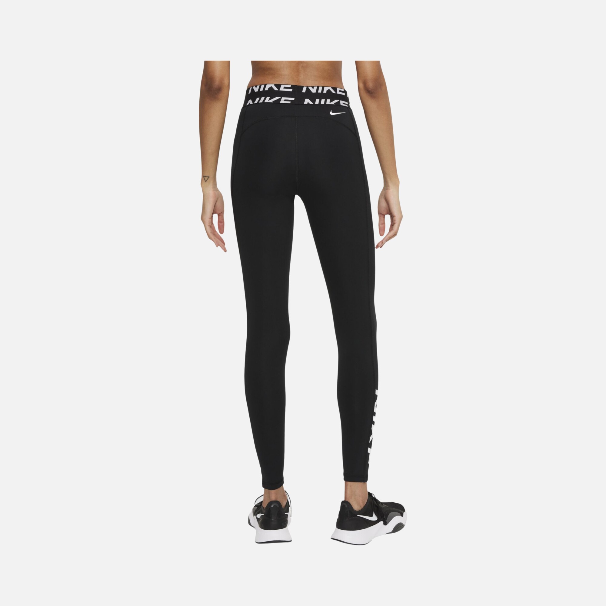 Nike Pro Dri-Fit Mid-Rise Graphic Training Kadın Tayt