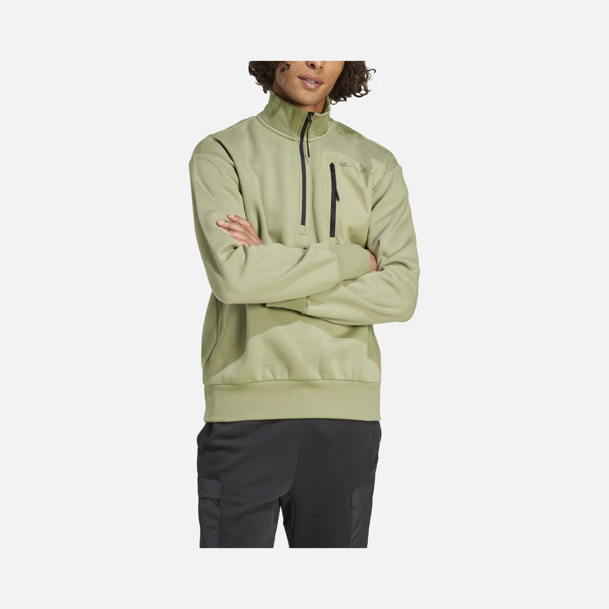 adidas Sportswear City Escape Fleece Half-Zip Erkek Sweatshirt