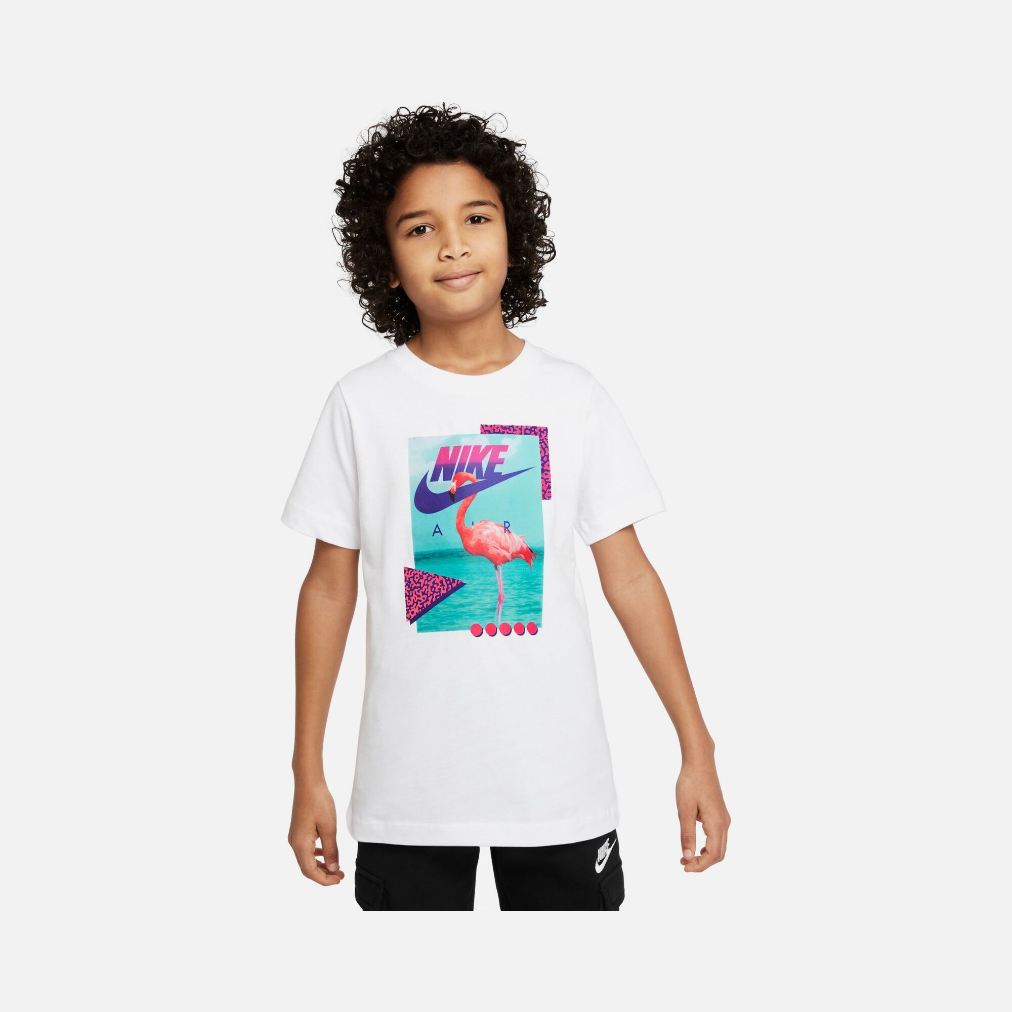 Nike Sportswear Beach Flamingo Photo Short-Sleeve (Boys') Çocuk Tişört