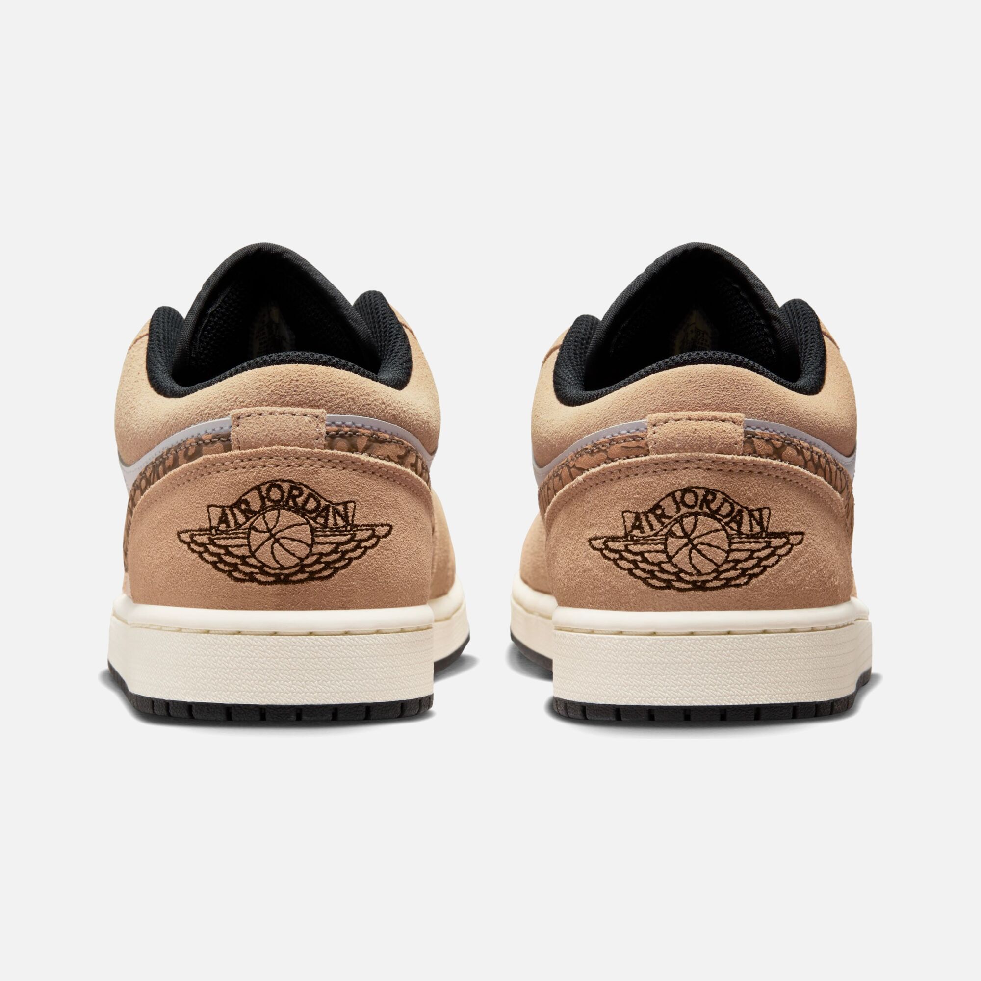 Air Jordan 1 Low SE ''Elephant Printed Swoosh and Gold Jumpman'' Erkek Spor Ayakkabı