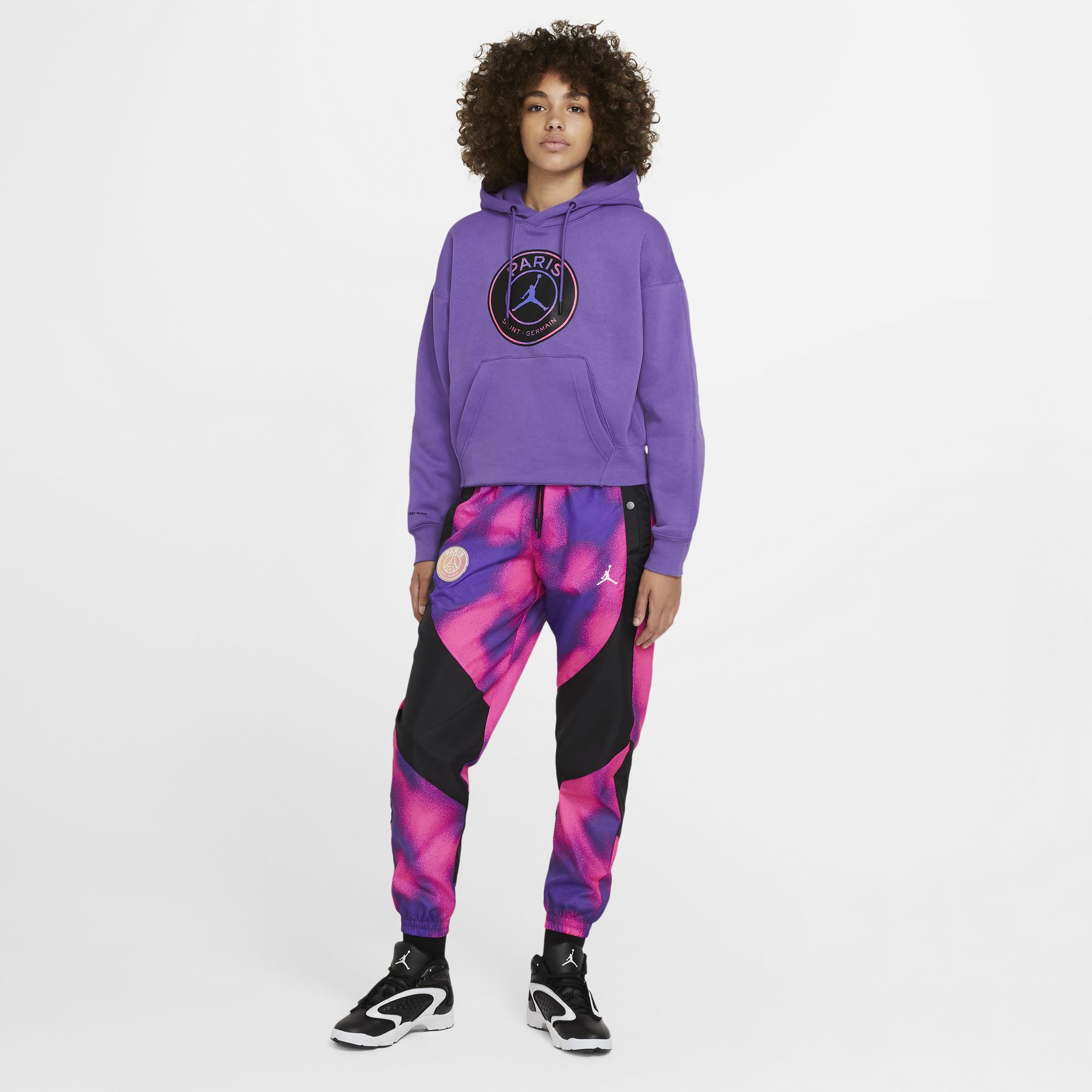 Nike Jordan Paris Saint-Germain Pullover Fleece Hoodie Core Kadın Sweatshirt